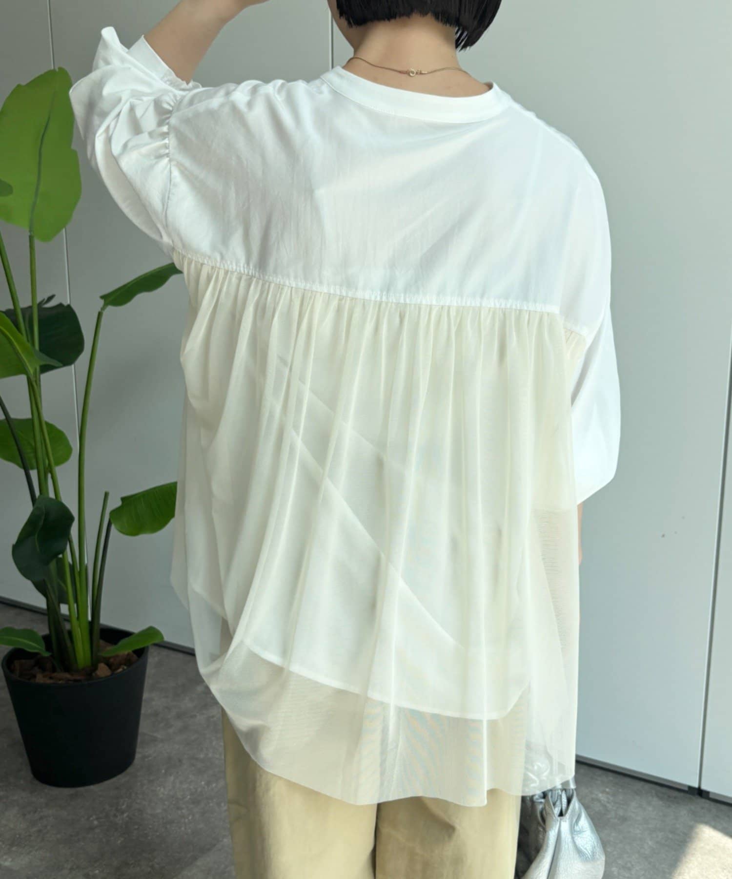 Jena　espace merveilleux(ジェナ　エスパスメルヴェイユ) バックチュールシャツ