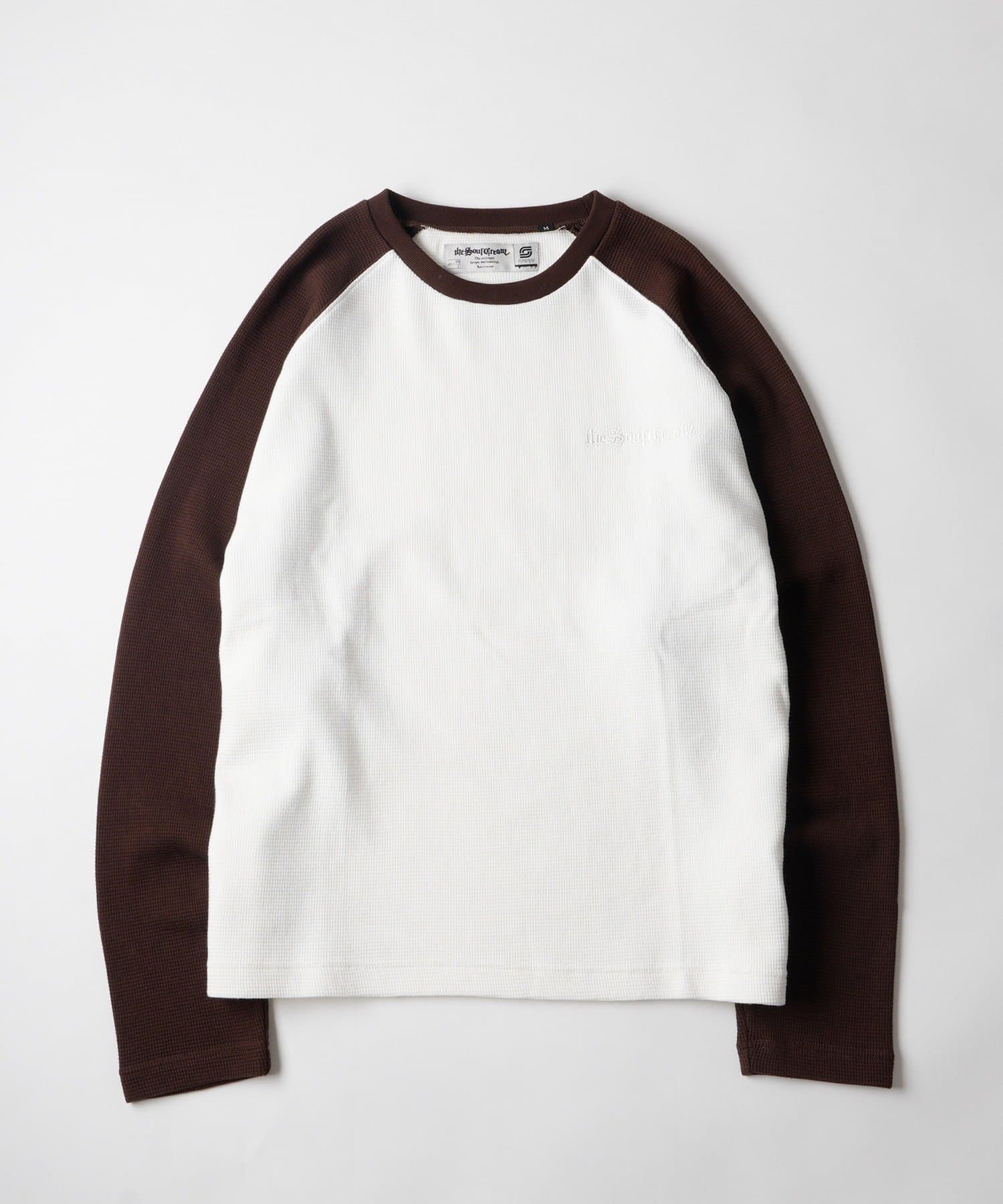 WHO’S WHO gallery(フーズフーギャラリー) 【Sourcream】ワッフルラグランL/STEE