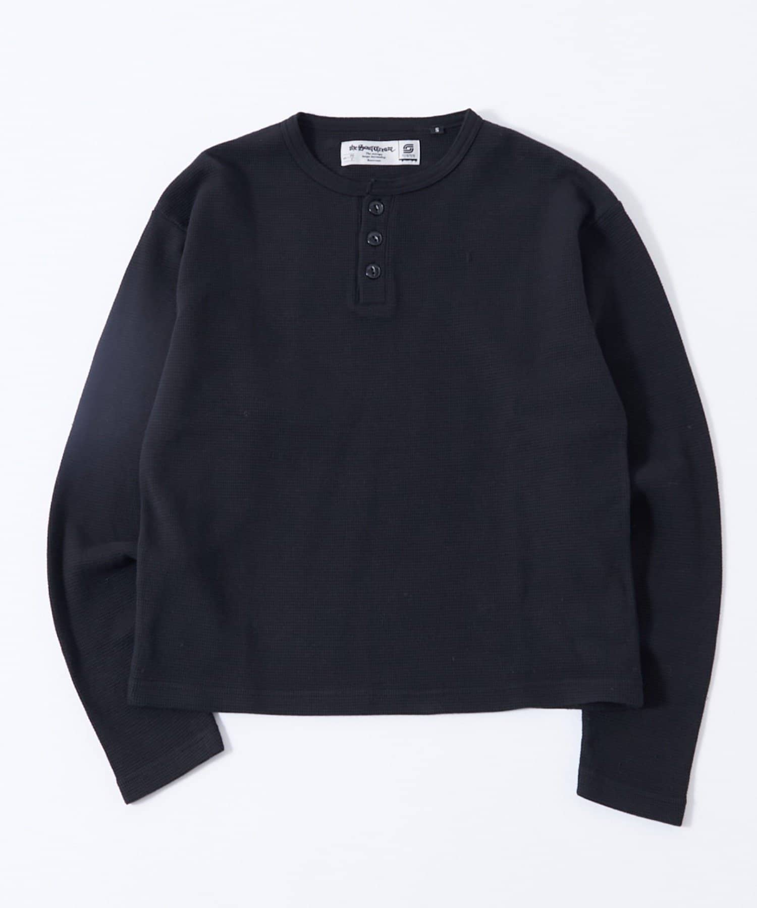 WHO’S WHO gallery(フーズフーギャラリー) 【UNISEX】【Sourcream】ワッフルヘンリーL/STEE[26AW]