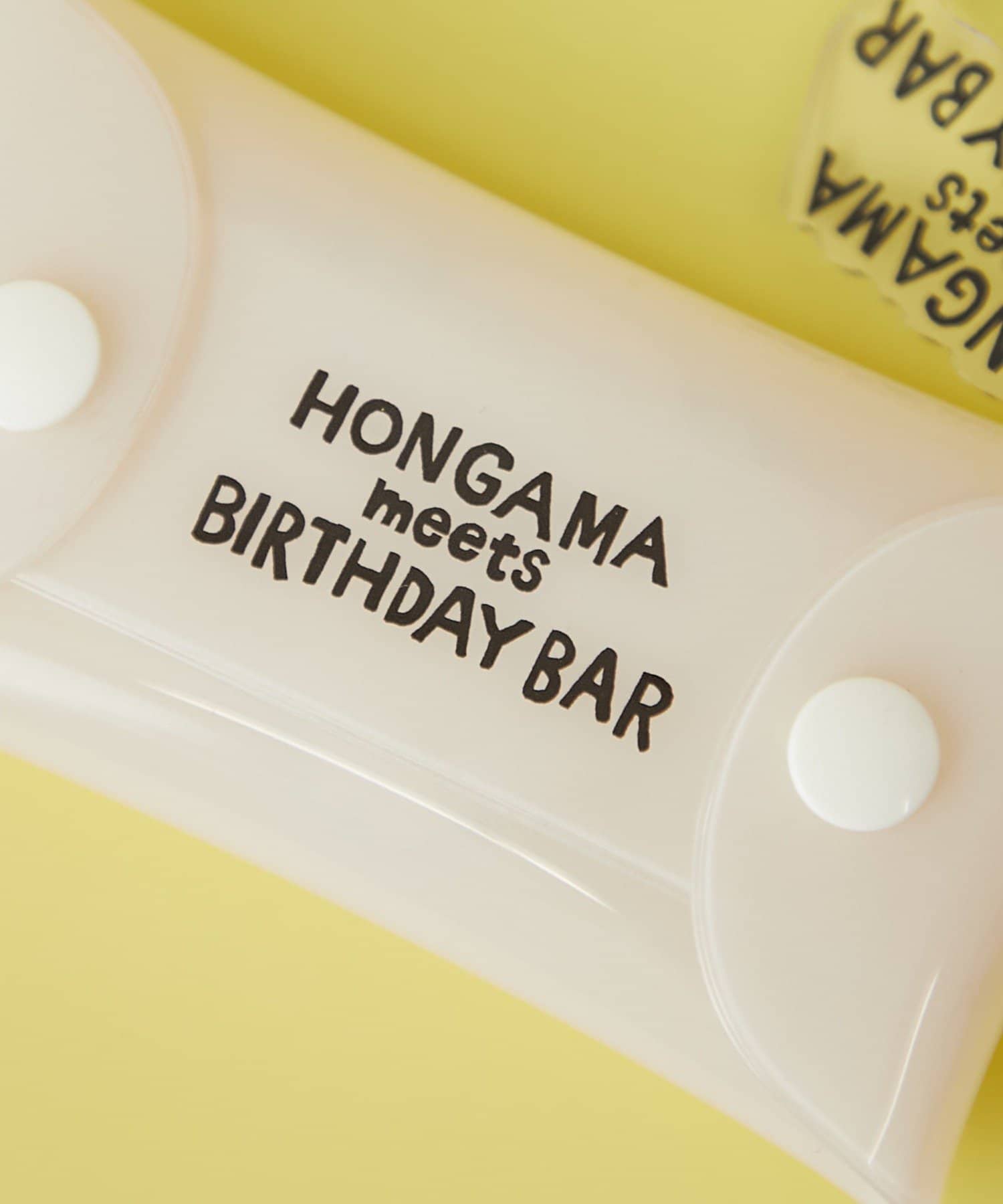 BIRTHDAY BAR(バースデイバー) 【HONGAMA meets BIRTHDAY BAR】PVCポーチ