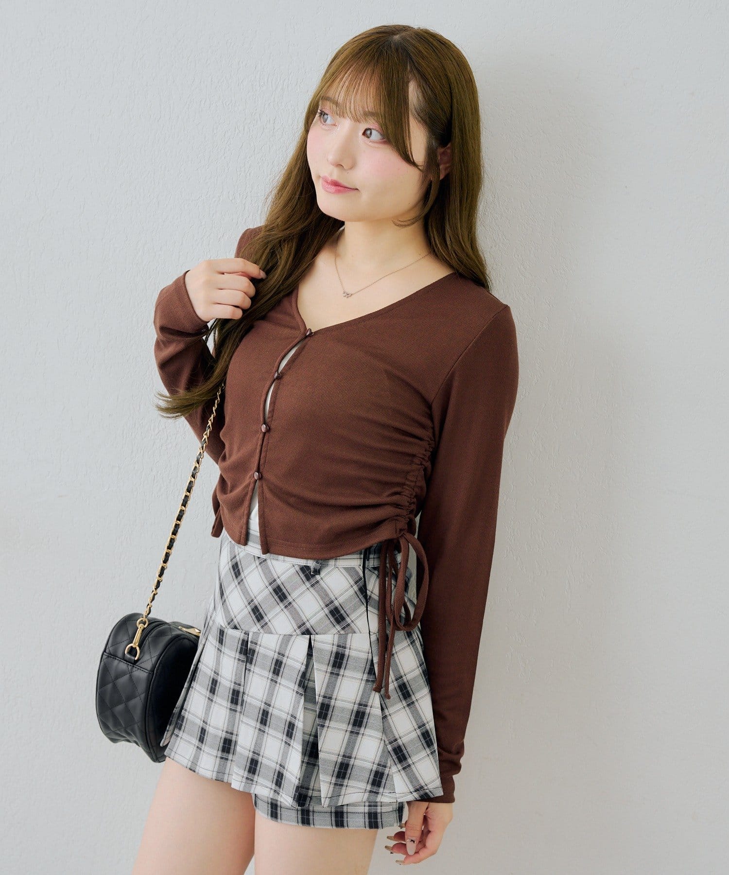 NICE CLAUP / OLIVE des OLIVE OUTLET(ナイスクラップ  / オリーブ デ オリーブ アウトレット) 【continuer】サイドドロストUVカットカーディガン