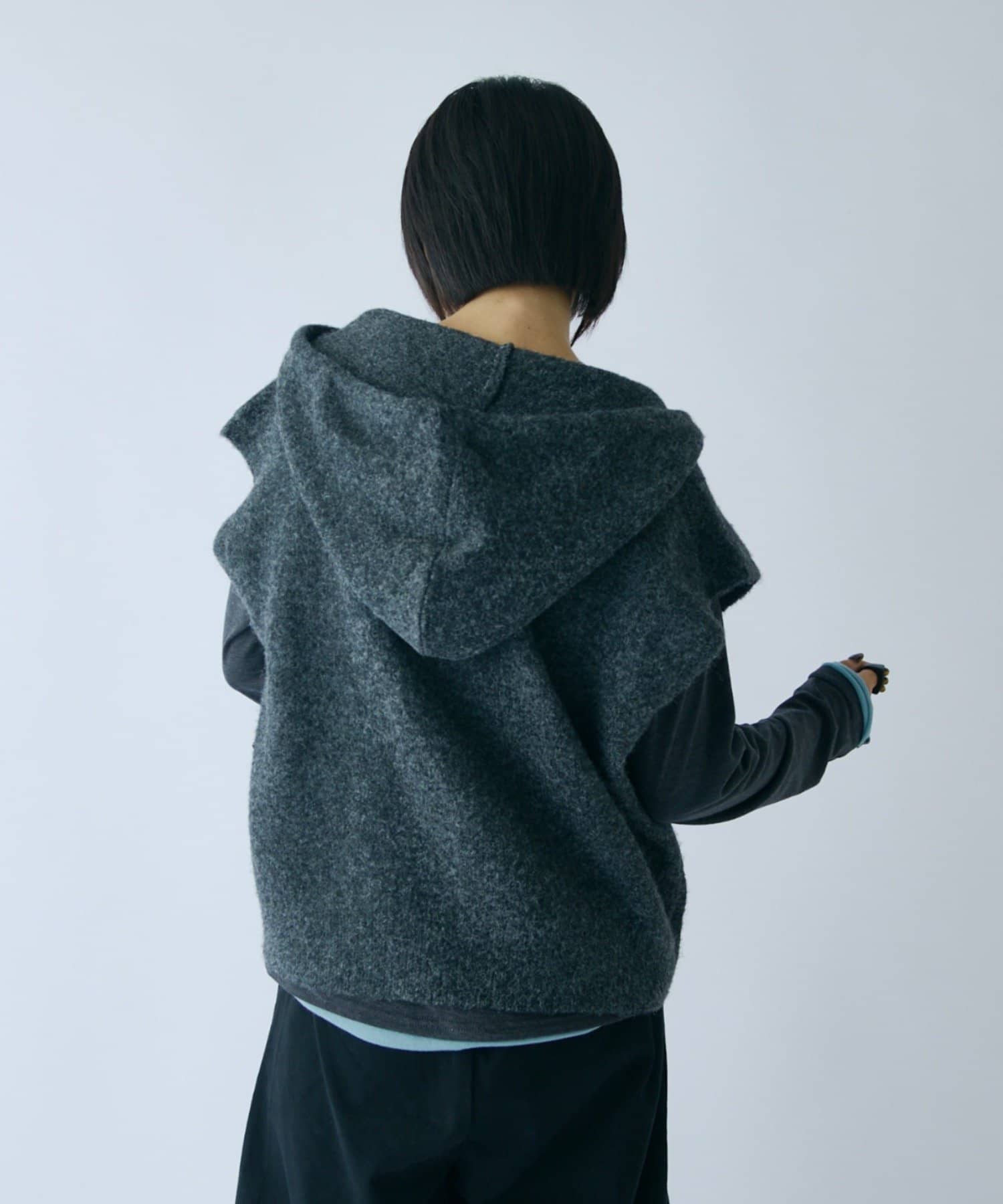 -goocy-(グーシー) フーディーニットベスト