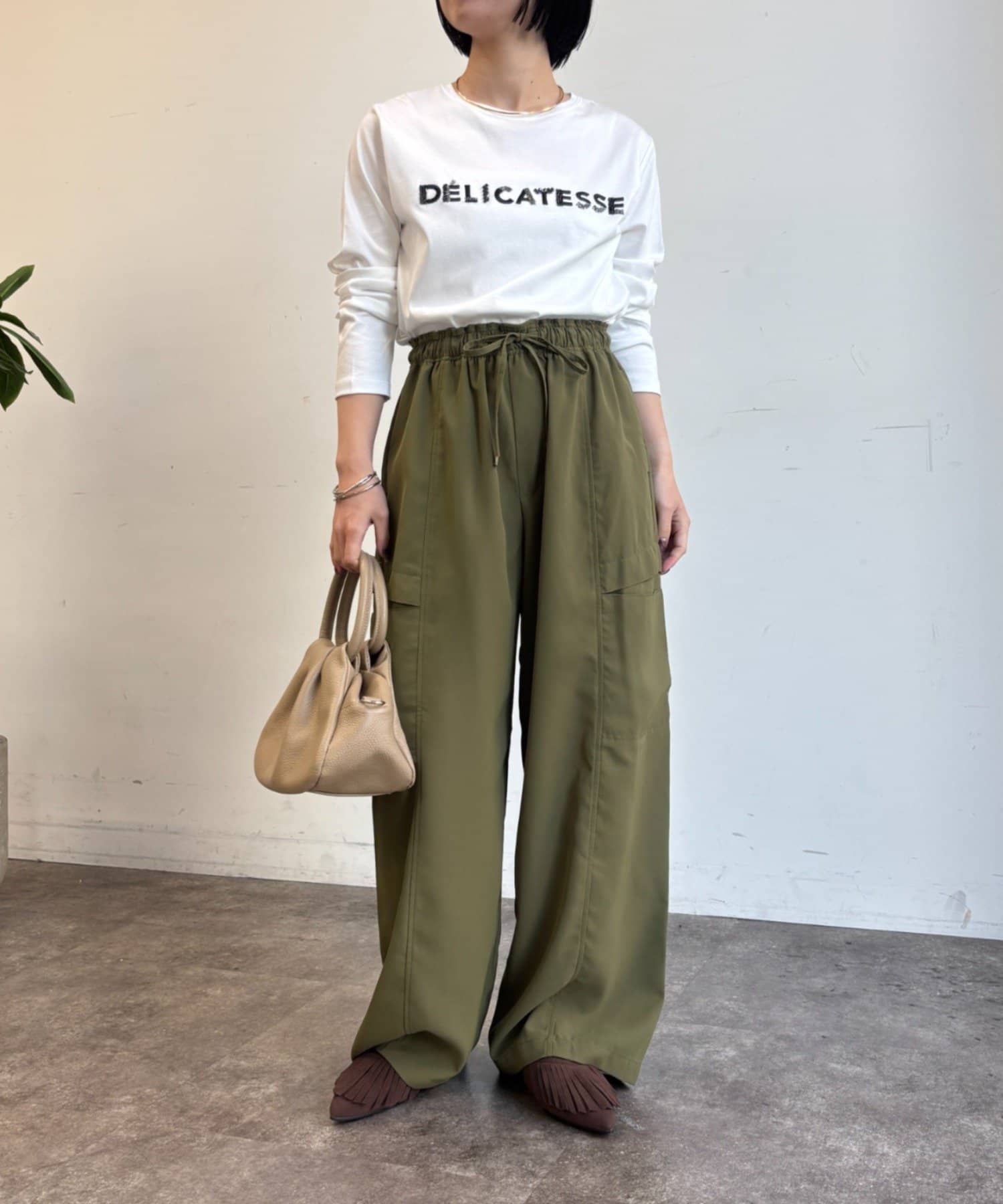 Jena　espace merveilleux(ジェナ　エスパスメルヴェイユ) トロミサイドポケットパンツ
