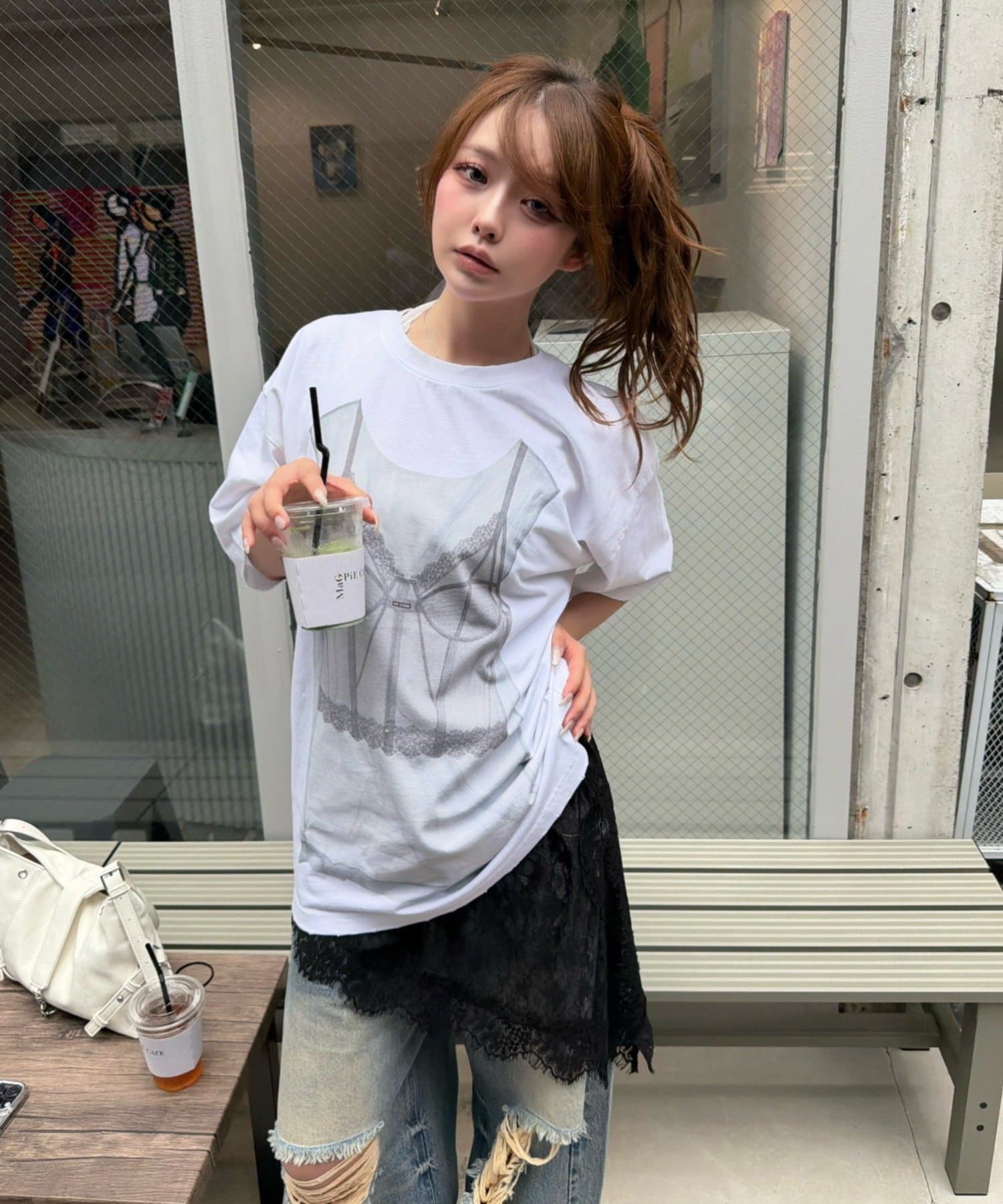 RAY CASSIN】ロゴルーズビッグTシャツ | OUTLET(アウトレット