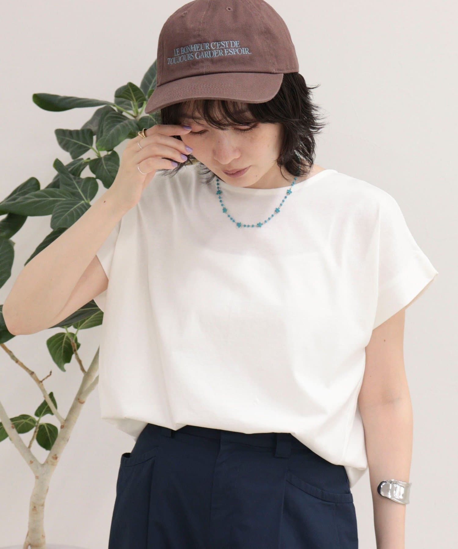 FREDY & GLOSTER(フレディ アンド グロスター) シルケットタックデザインTシャツ