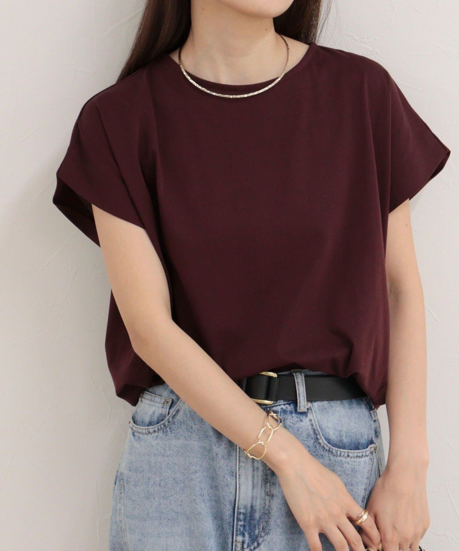 FREDY & GLOSTER(フレディ アンド グロスター) シルケットタックデザインTシャツ