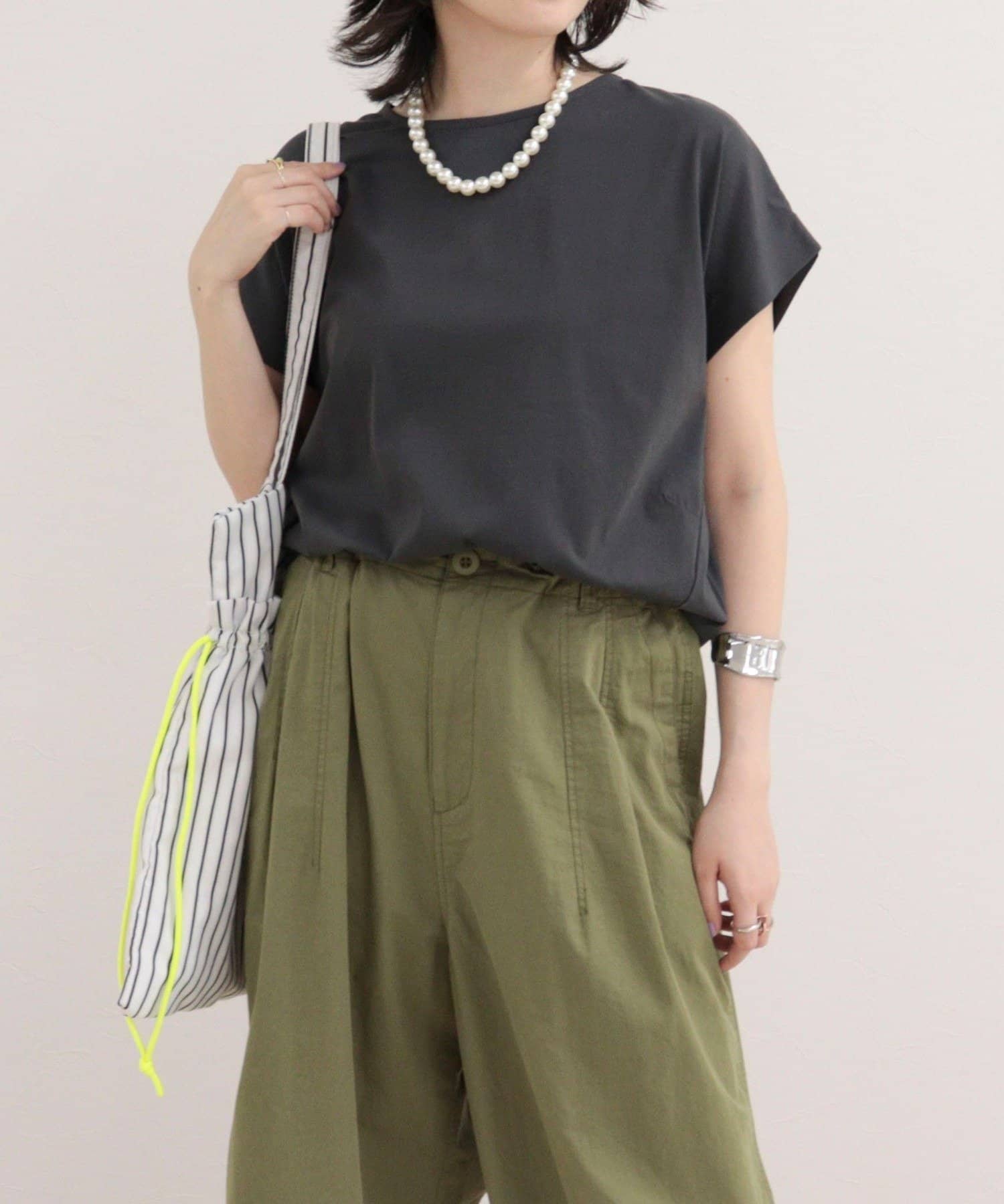 FREDY & GLOSTER(フレディ アンド グロスター) シルケットタックデザインTシャツ