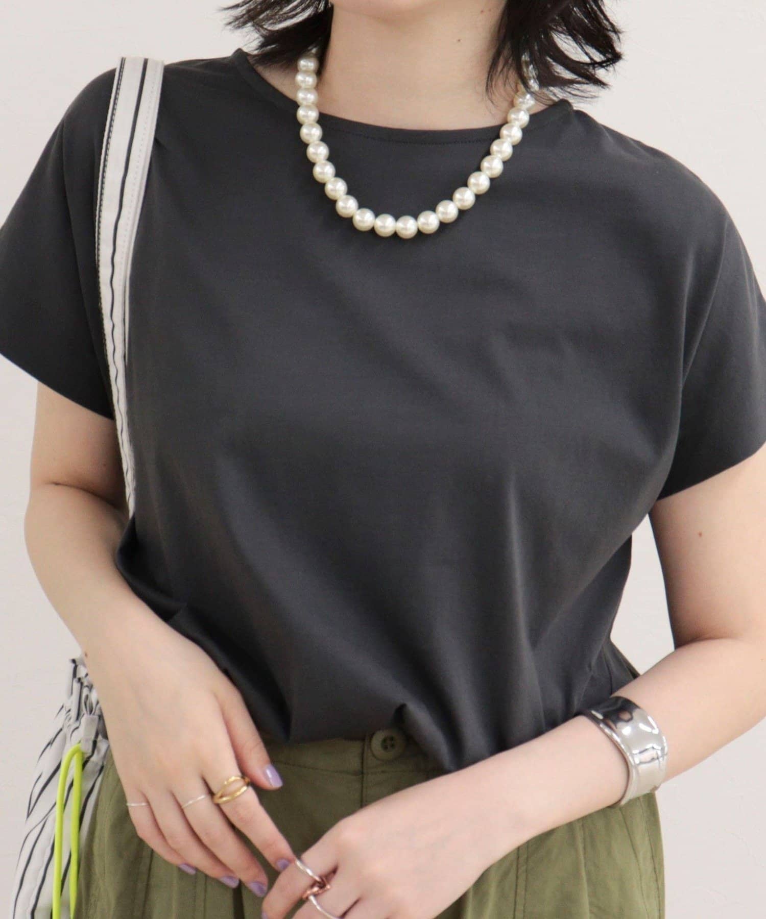 FREDY & GLOSTER(フレディ アンド グロスター) シルケットタックデザインTシャツ