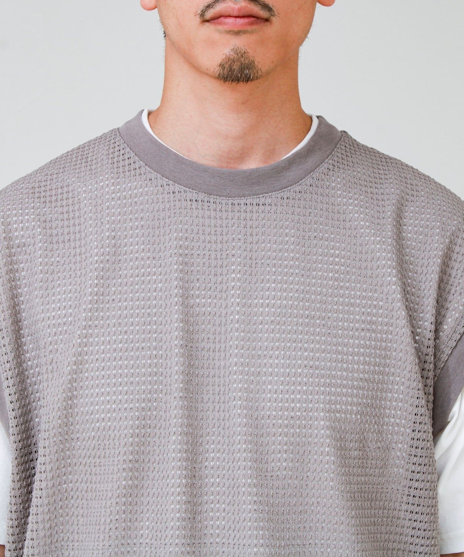 FREDY & GLOSTER(フレディ アンド グロスター) 【2点セット】メッシュベスト アンサンブルTEE