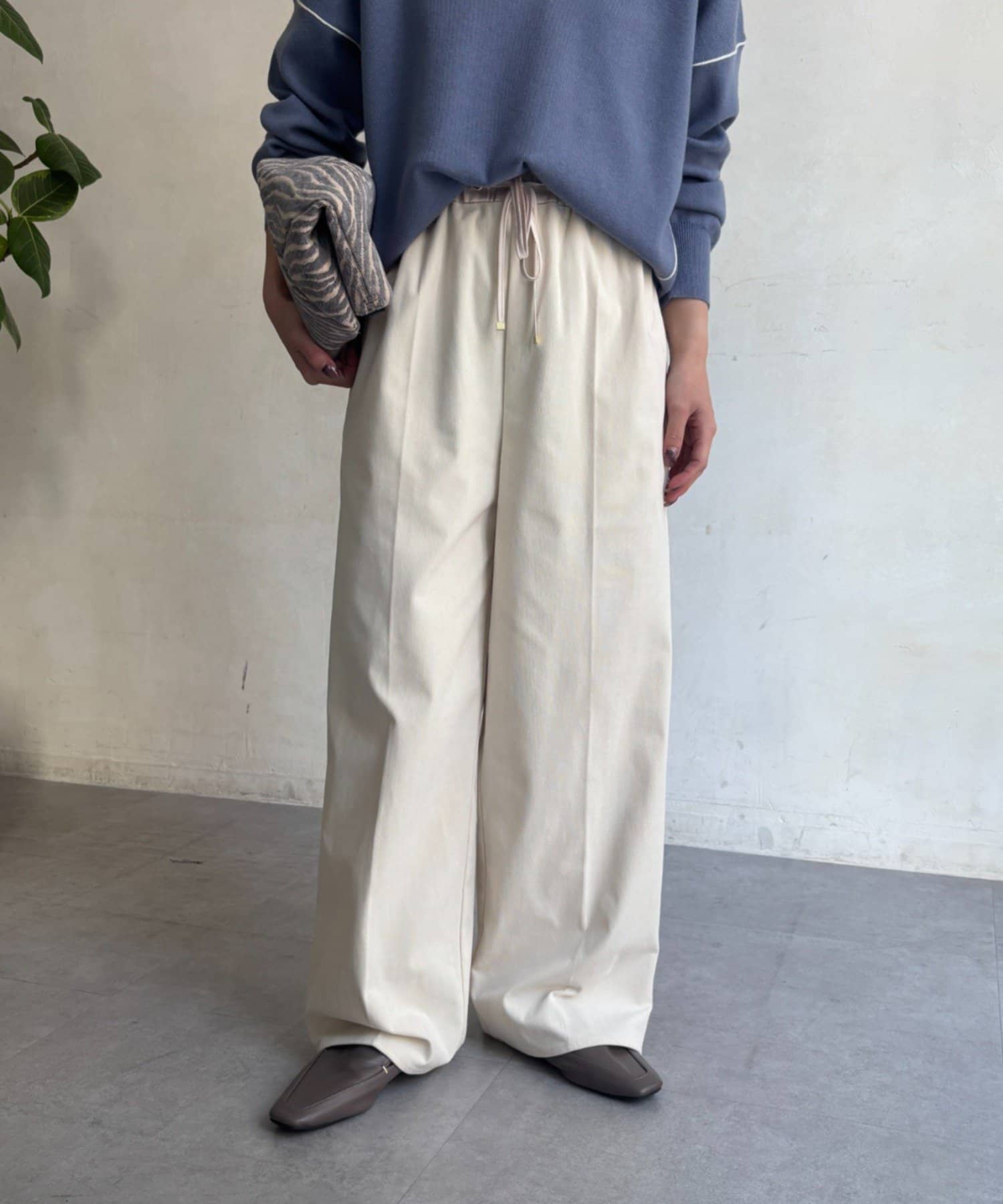 Jena　espace merveilleux(ジェナ　エスパスメルヴェイユ) サテン切替キモウパンツ