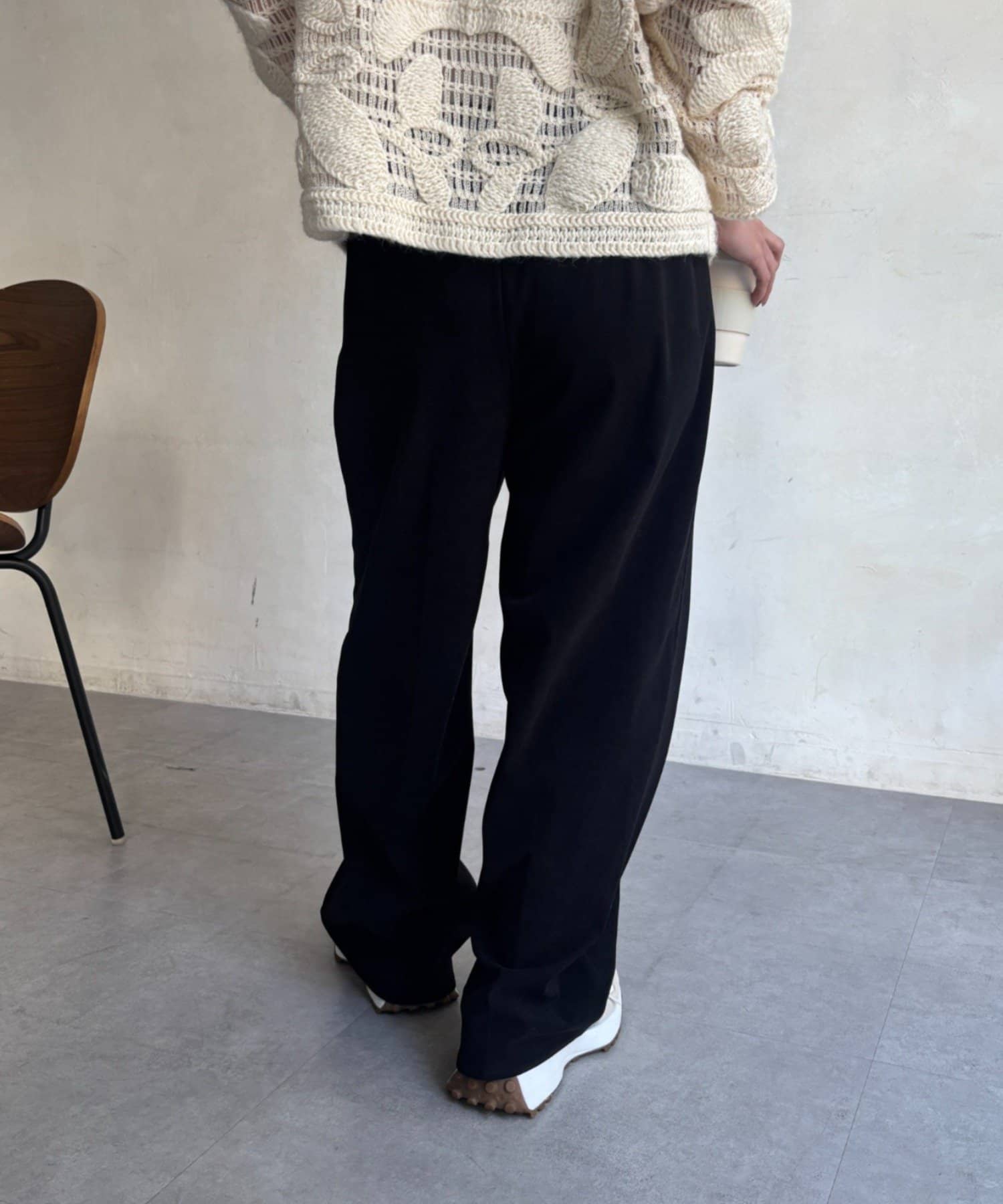 Jena　espace merveilleux(ジェナ　エスパスメルヴェイユ) サテン切替キモウパンツ