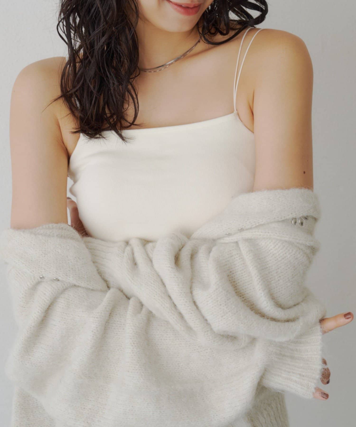Kastane(カスタネ) 【ベストヒットアイテム/累計販売10万枚突破】カップ付きクロップドブラキャミ