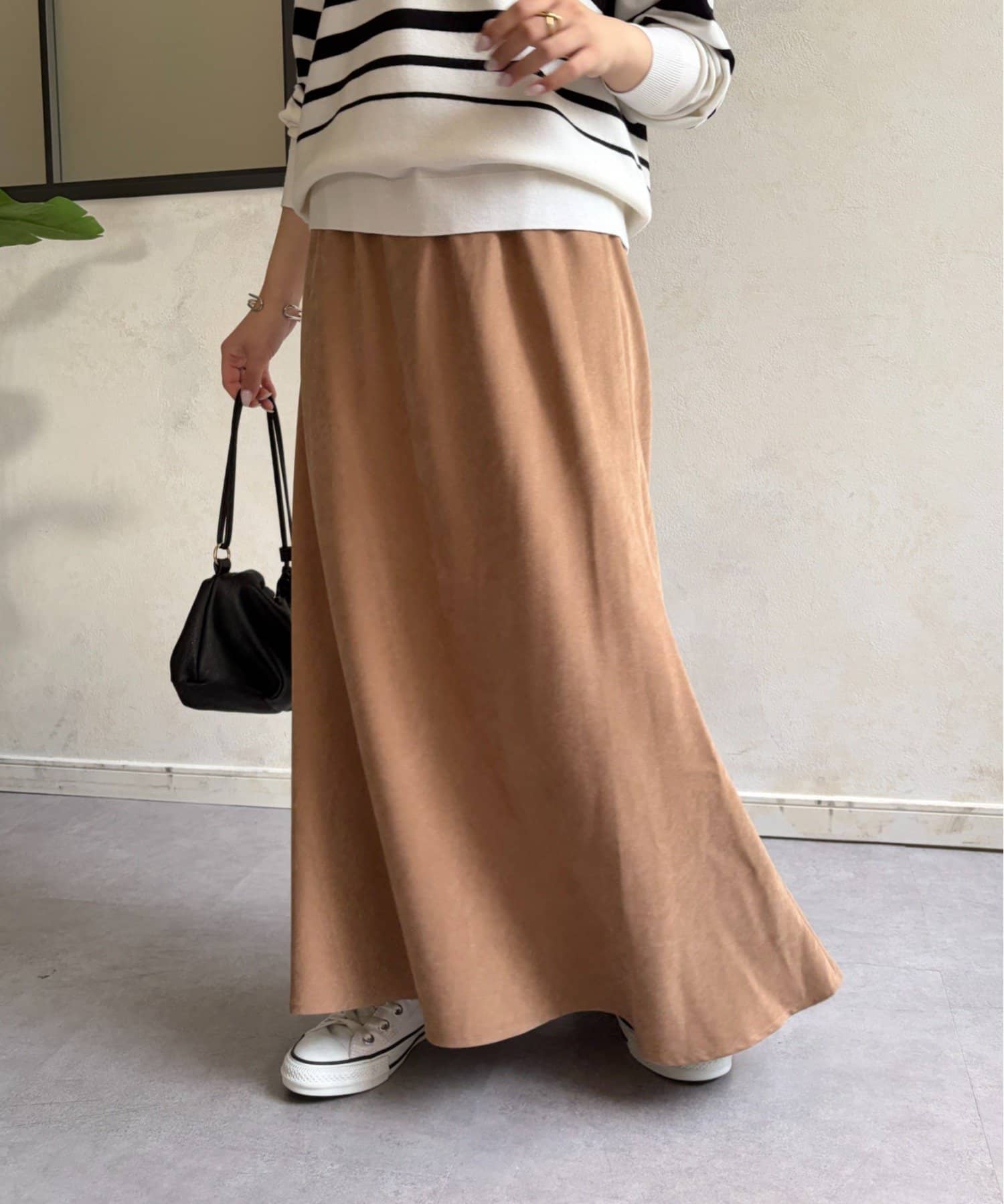 Jena　espace merveilleux(ジェナ　エスパスメルヴェイユ) ピーチスキンフレアスカート