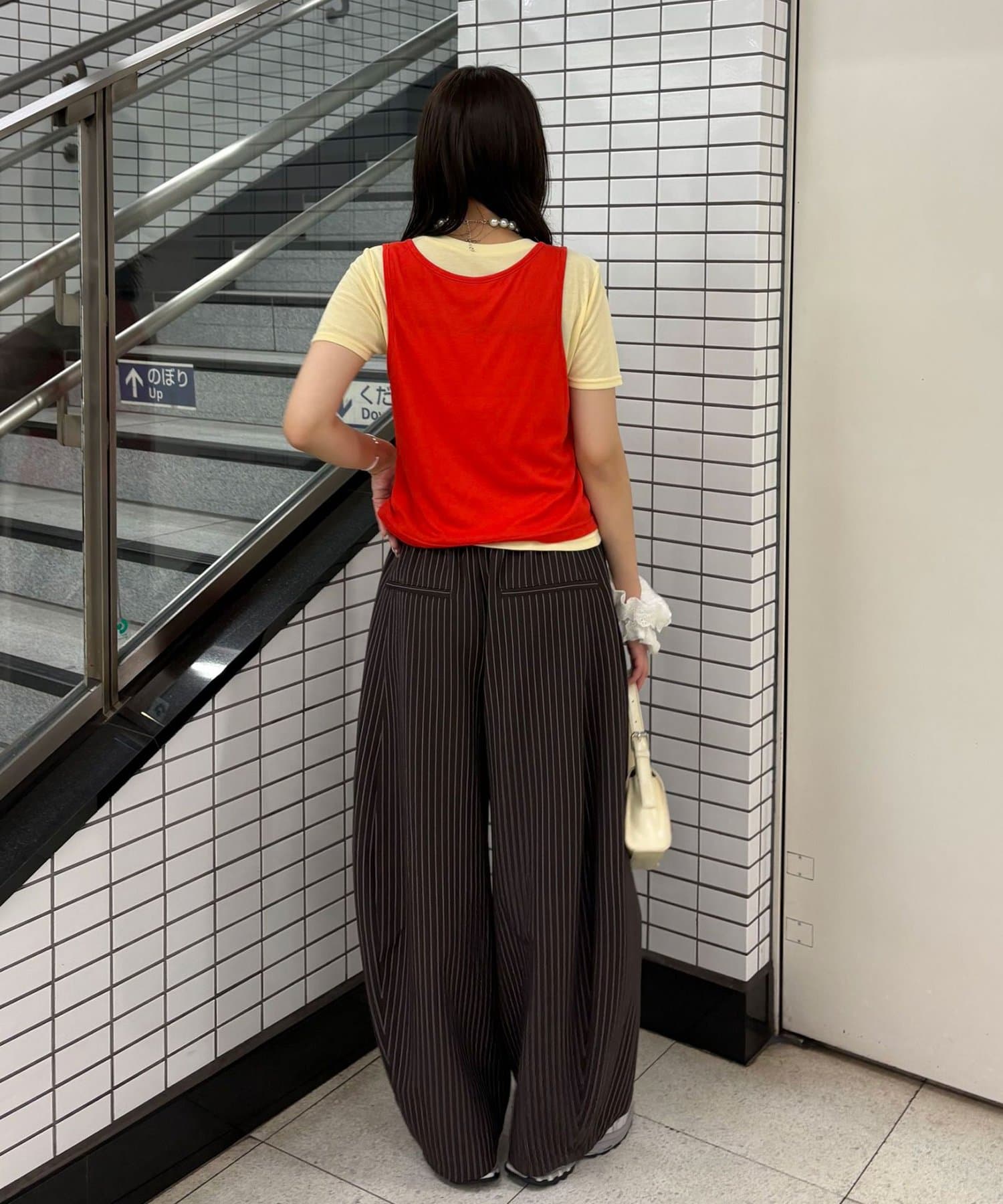 CIAOPANIC(チャオパニック) 蝶々ボタンタンクレイヤードTee