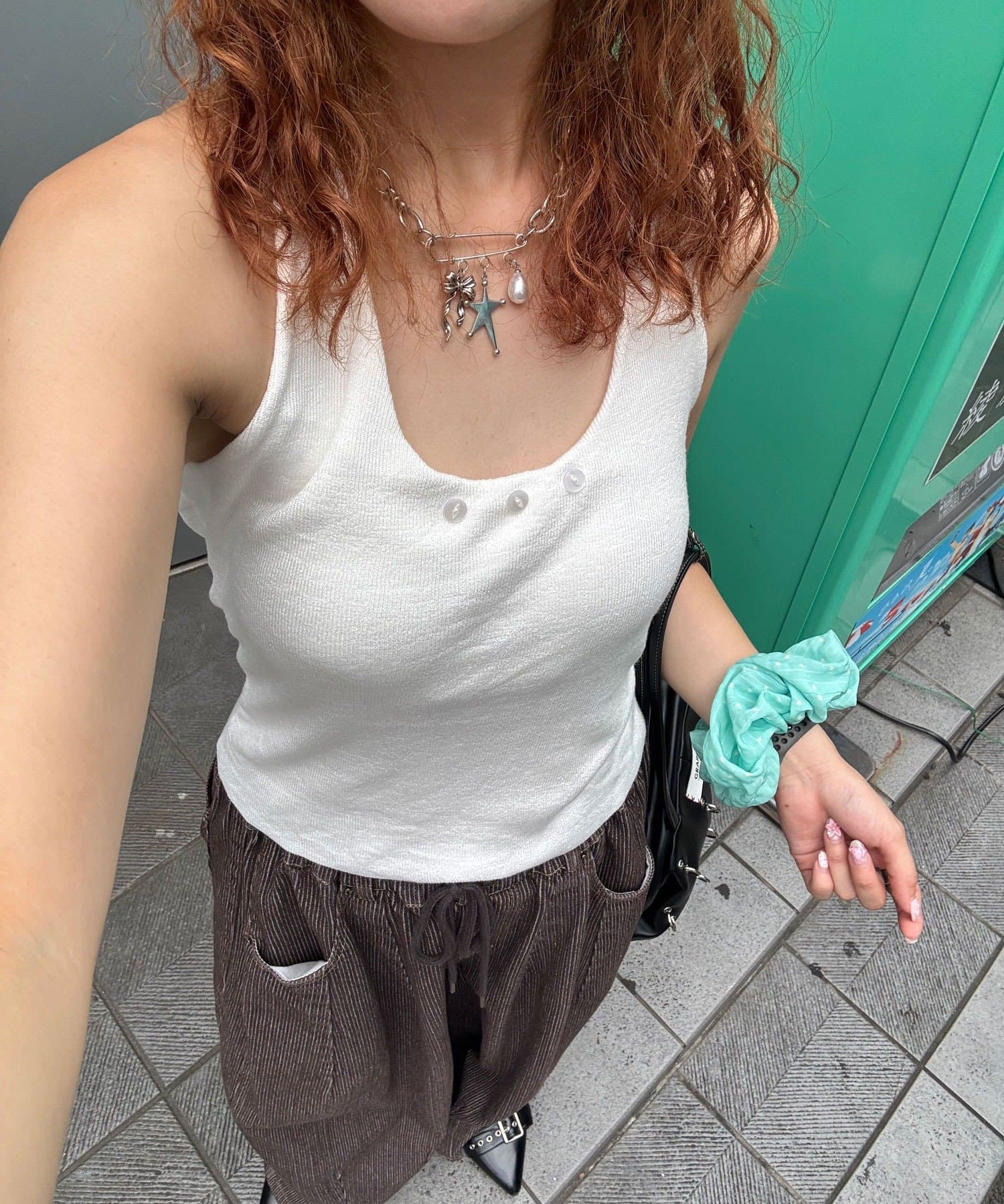 CIAOPANIC(チャオパニック) カップ付きホルターニットタンク