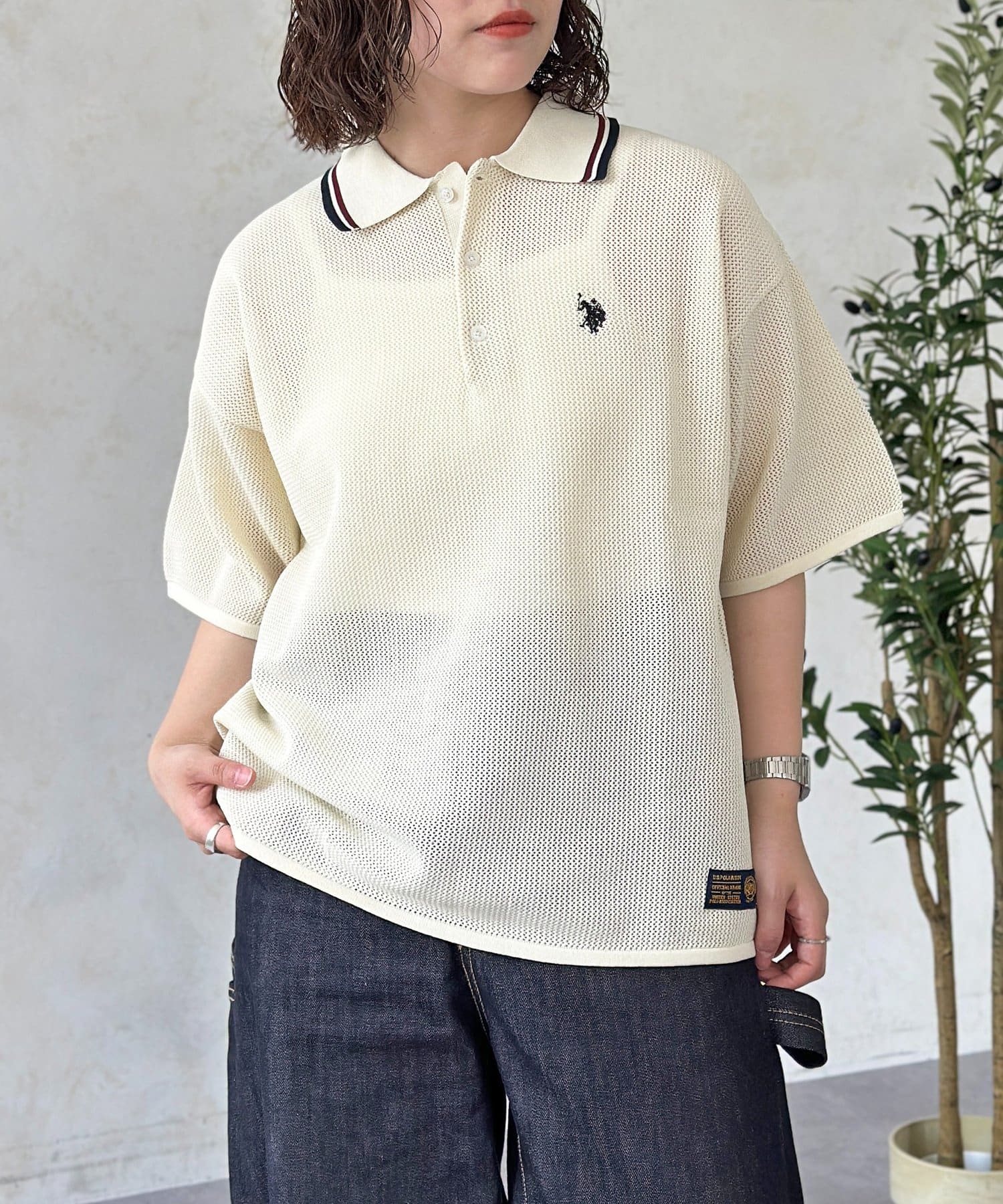 CPCM(シーピーシーエム) 【U.S. POLO ASSN.】メッシュポロ