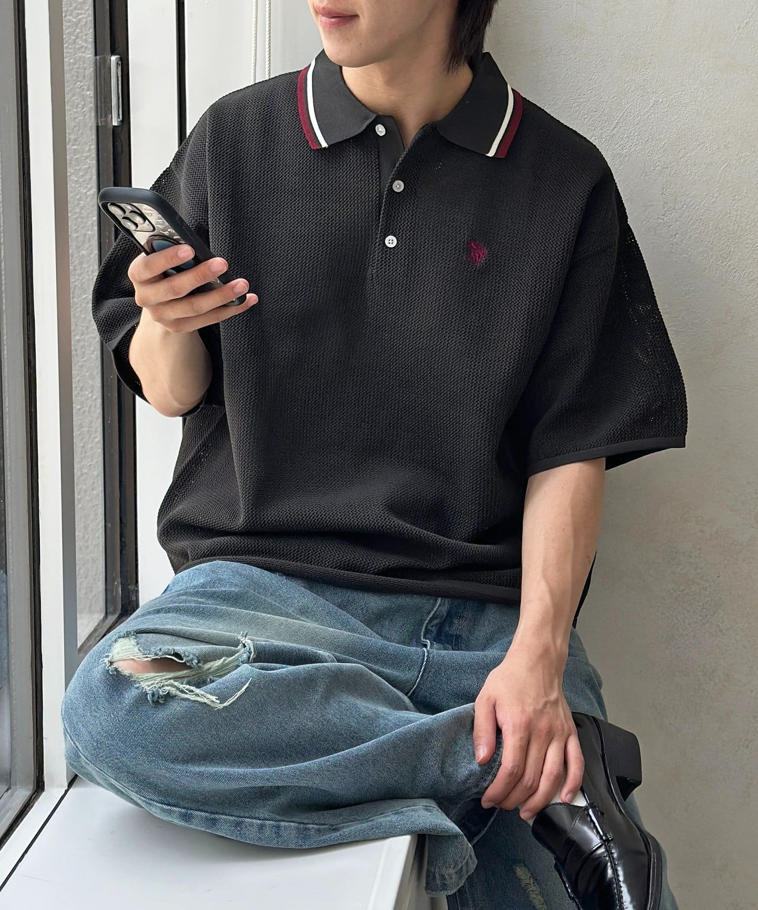 CPCM(シーピーシーエム) 【U.S. POLO ASSN.】メッシュポロ