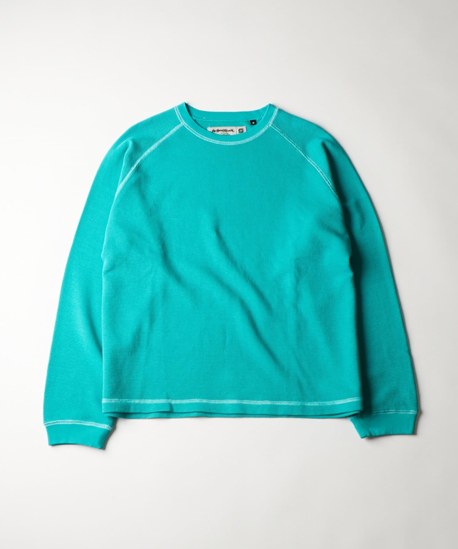 WHO’S WHO gallery(フーズフーギャラリー) 【Sourcream】ワッフルラグラン配色ステッチL/STEE