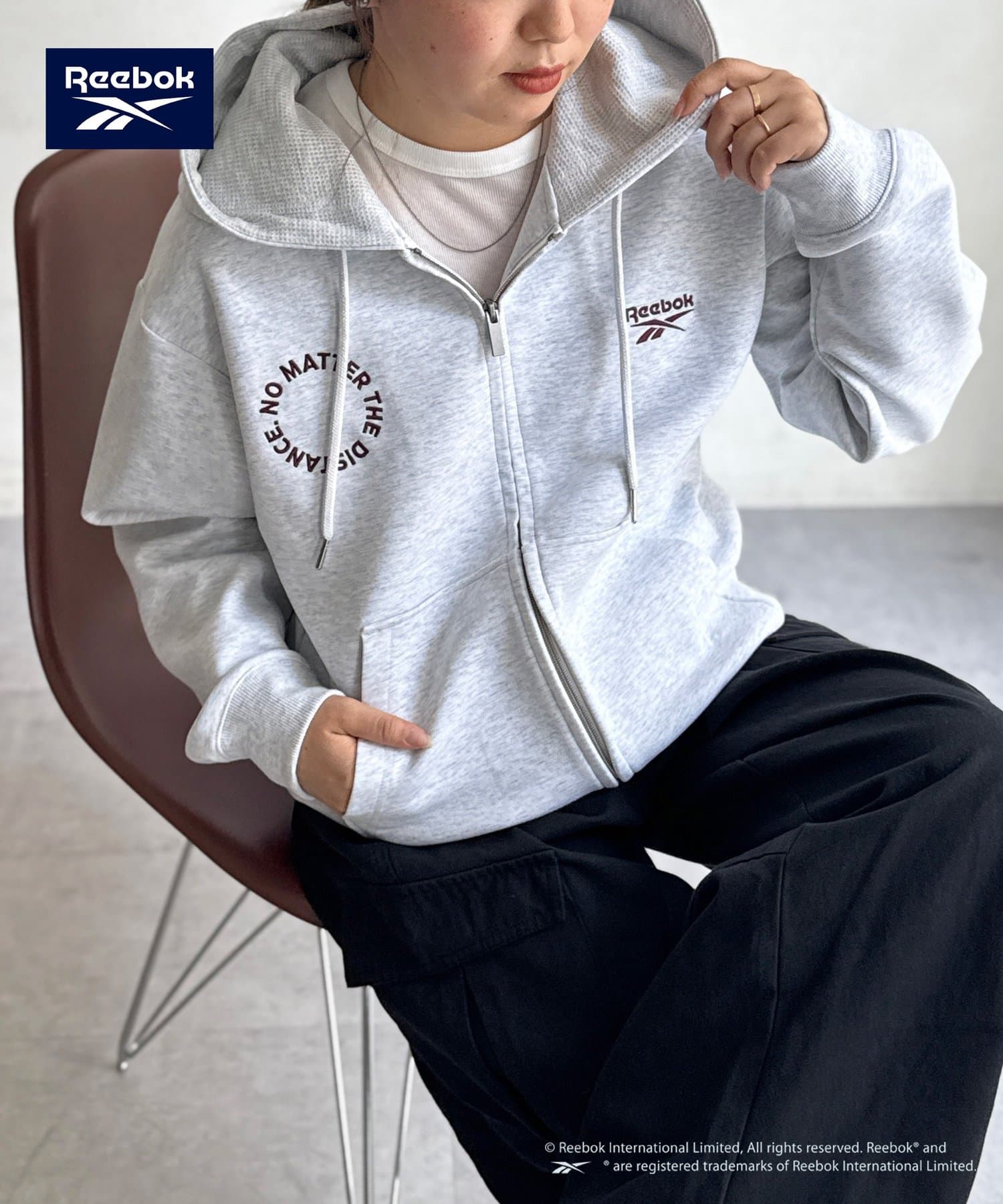 CPCM(シーピーシーエム) 【Reebok】ダンボールジップパーカー