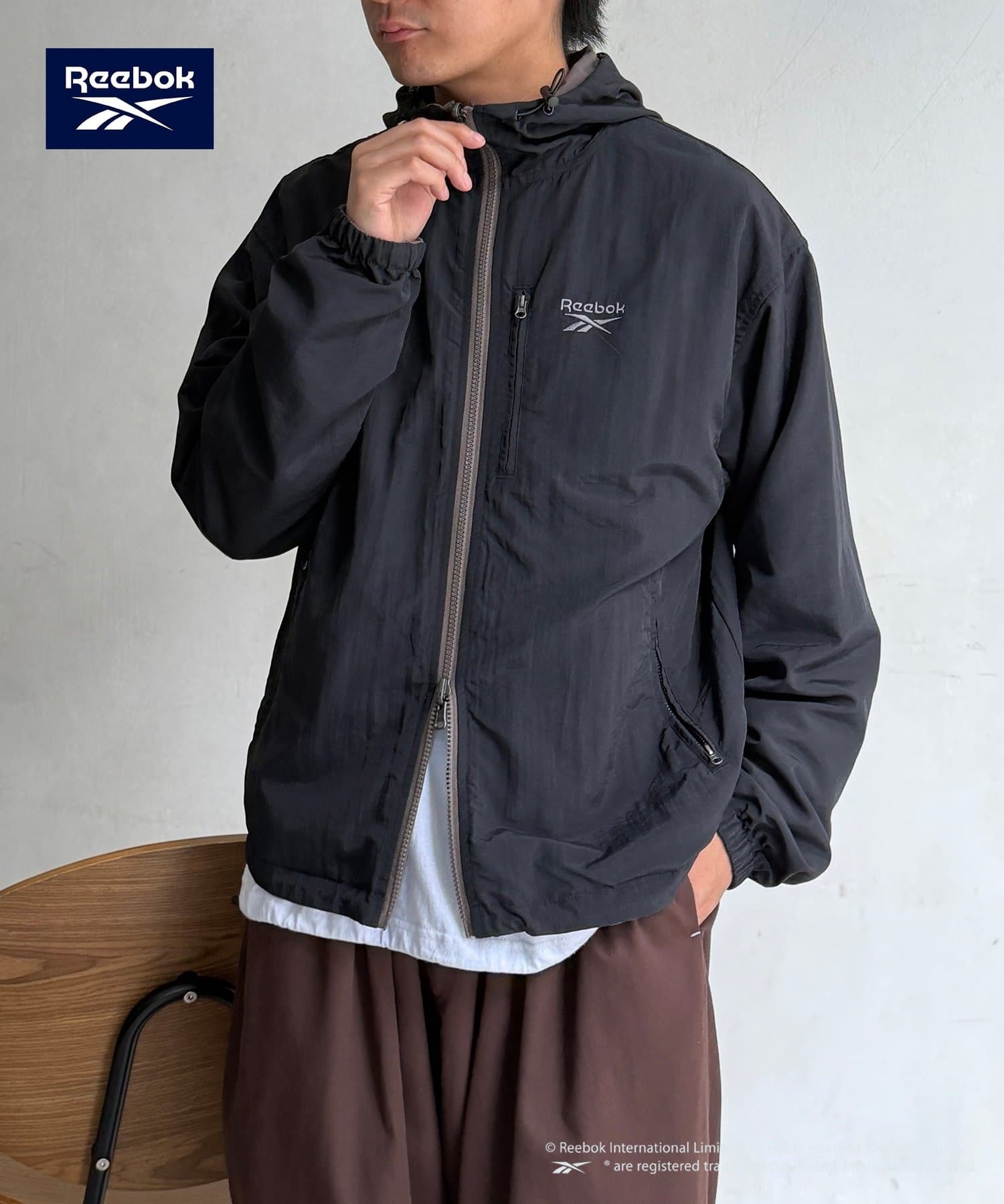 CPCM(シーピーシーエム) 【Reebok】リバーシブルフーディジャケット