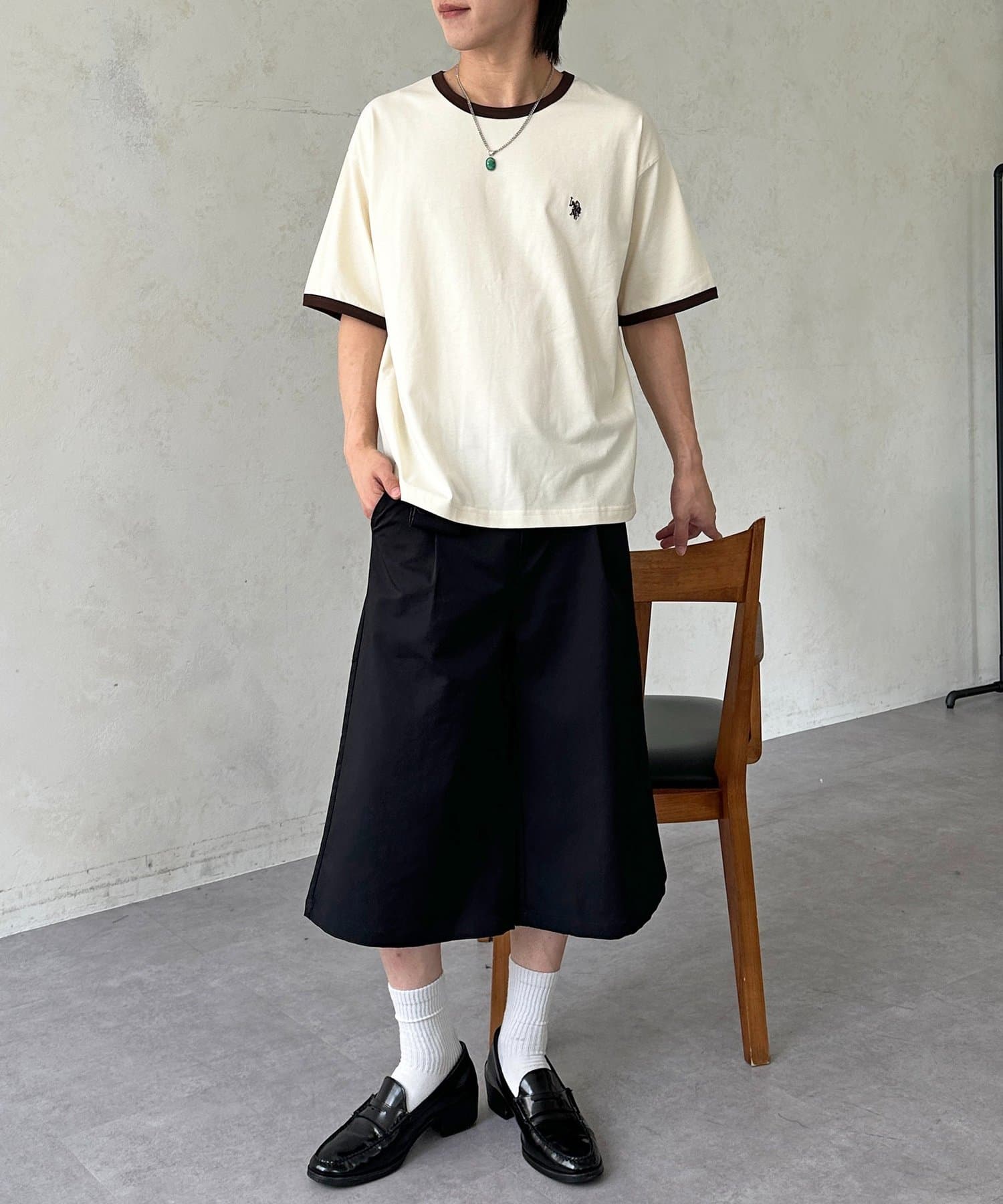 CPCM(シーピーシーエム) 【U.S. POLO ASSN.】配色リンガーT
