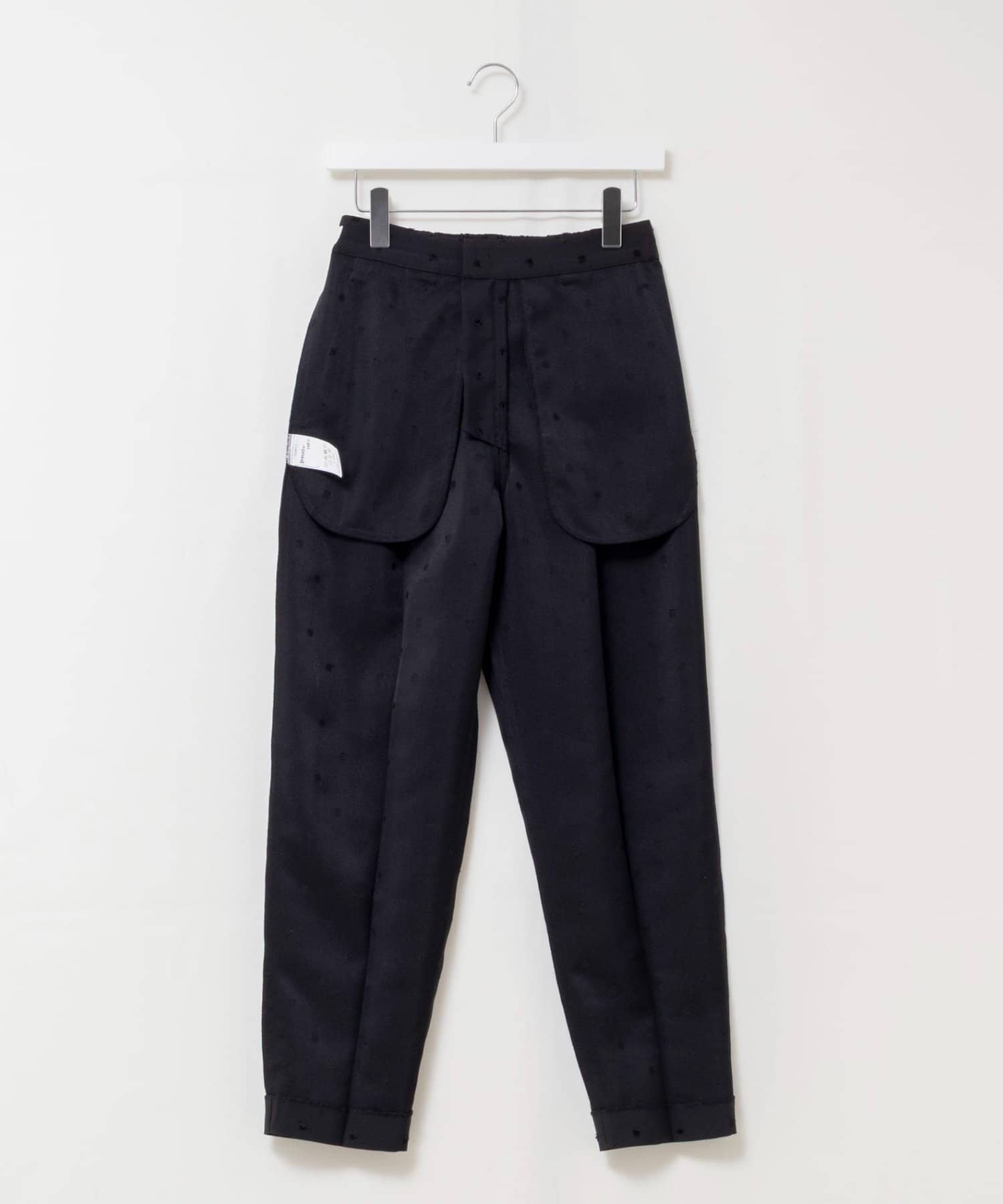 NOLLEY'S(ノーリーズ) ウォッシャブルドットツッキリテーパードパンツ