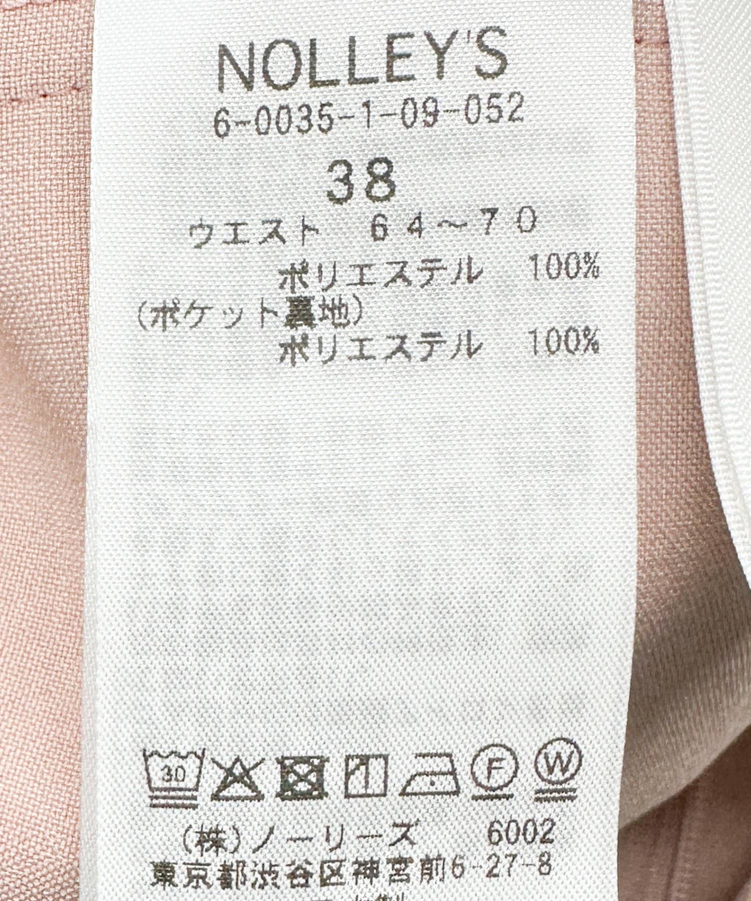 NOLLEY'S(ノーリーズ) 《防シワ》ソフトローウエストセミワイドパンツ