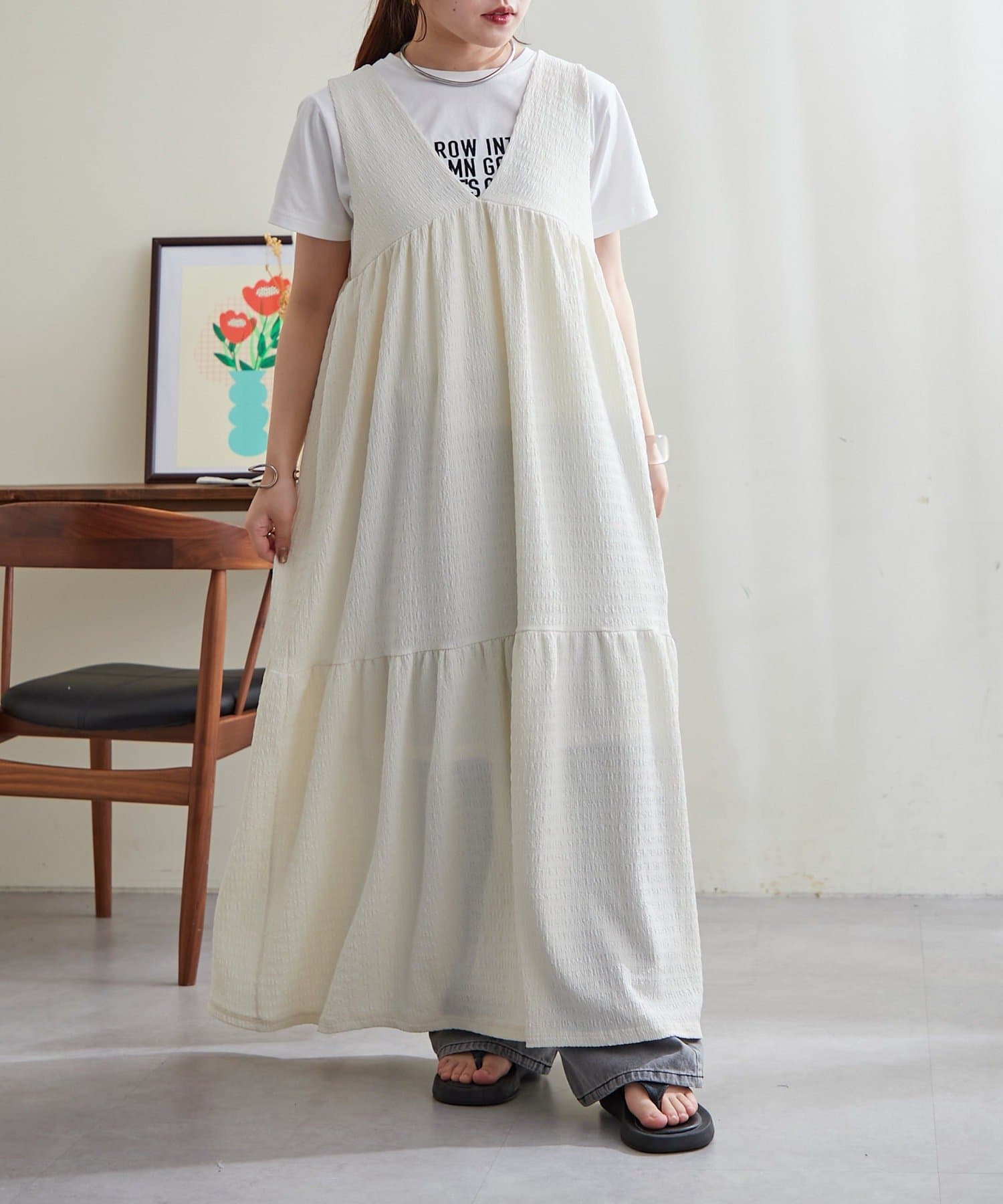 NICE CLAUP / OLIVE des OLIVE OUTLET(ナイスクラップ  / オリーブ デ オリーブ アウトレット) 【continuer】 ２ＷＡＹノースリワンピース