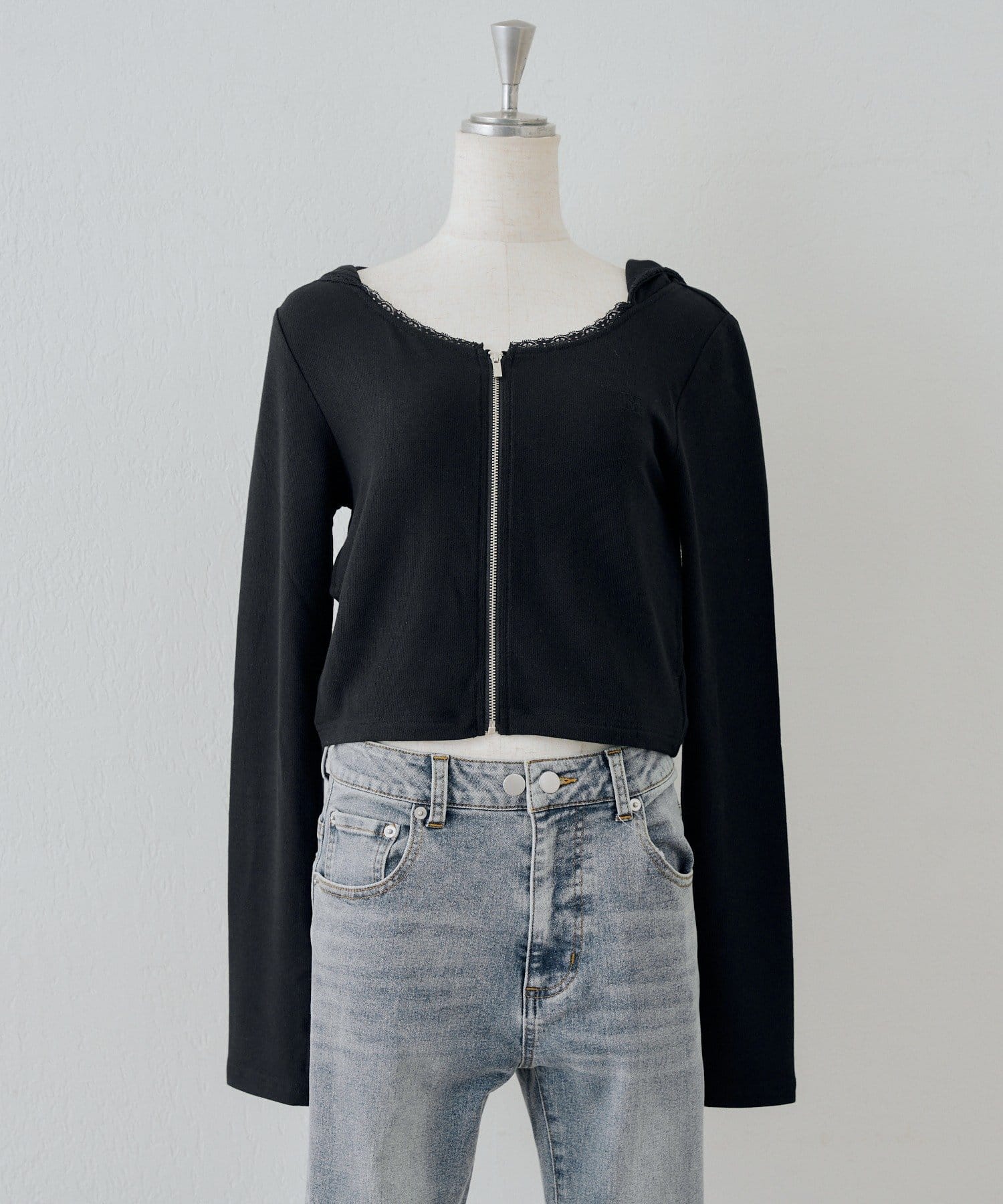 NICE CLAUP / OLIVE des OLIVE OUTLET(ナイスクラップ  / オリーブ デ オリーブ アウトレット) 【continuer】ロゴ刺しゅうUVカットパーカー