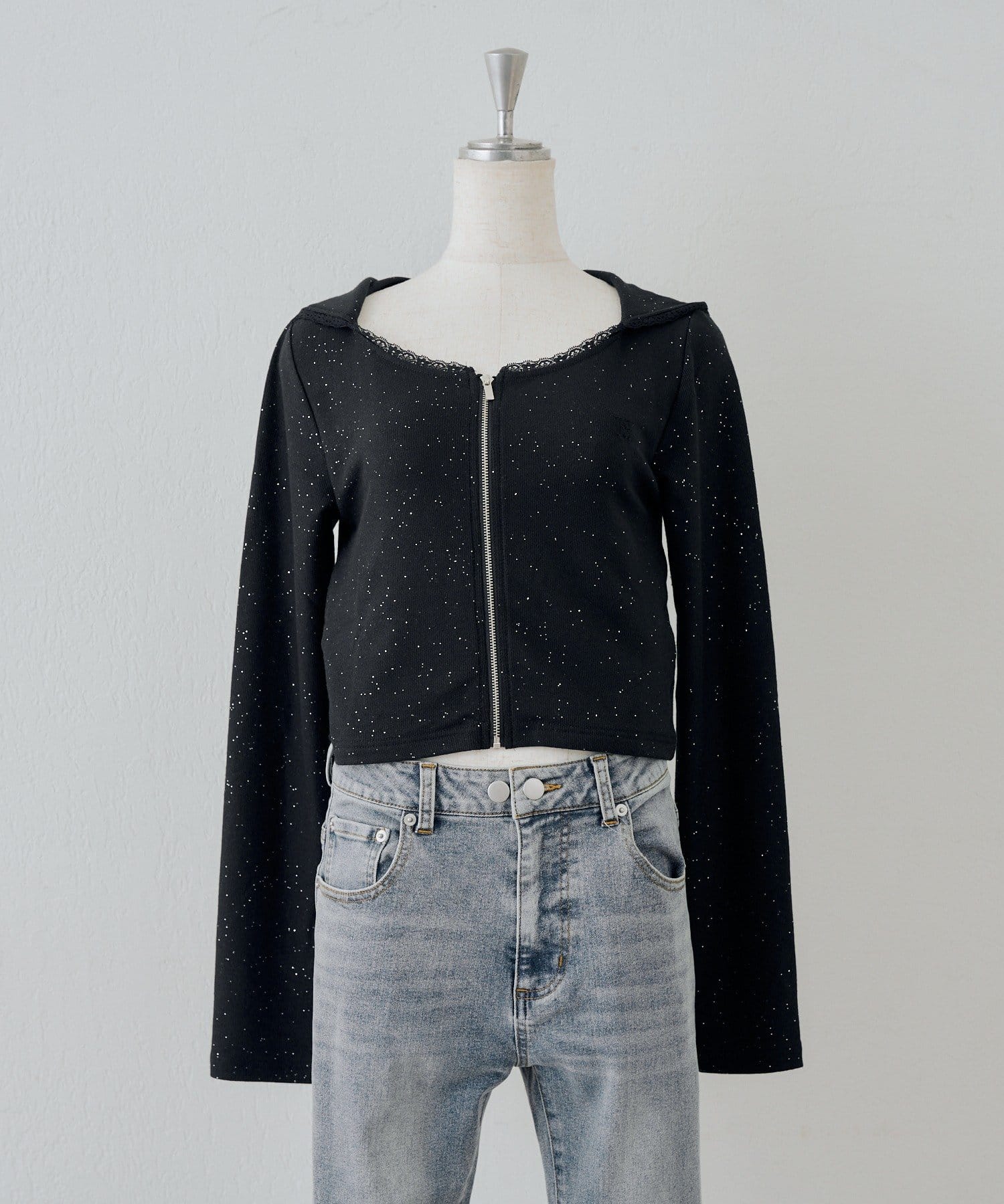 NICE CLAUP / OLIVE des OLIVE OUTLET(ナイスクラップ  / オリーブ デ オリーブ アウトレット) 【continuer】ロゴ刺しゅうUVカットパーカー
