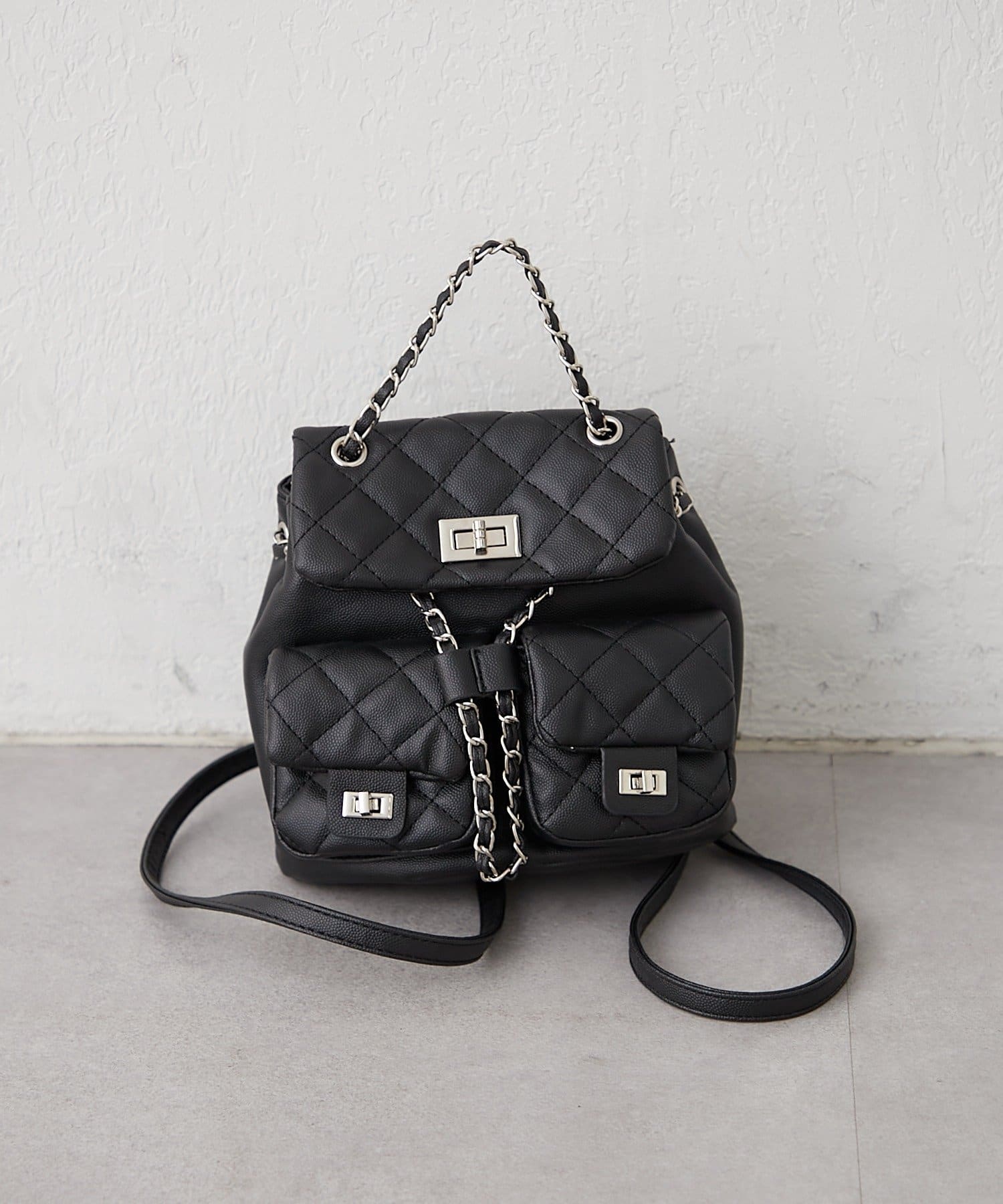 NICE CLAUP / OLIVE des OLIVE OUTLET(ナイスクラップ  / オリーブ デ オリーブ アウトレット) 【RMAF】キルティングミニリュック