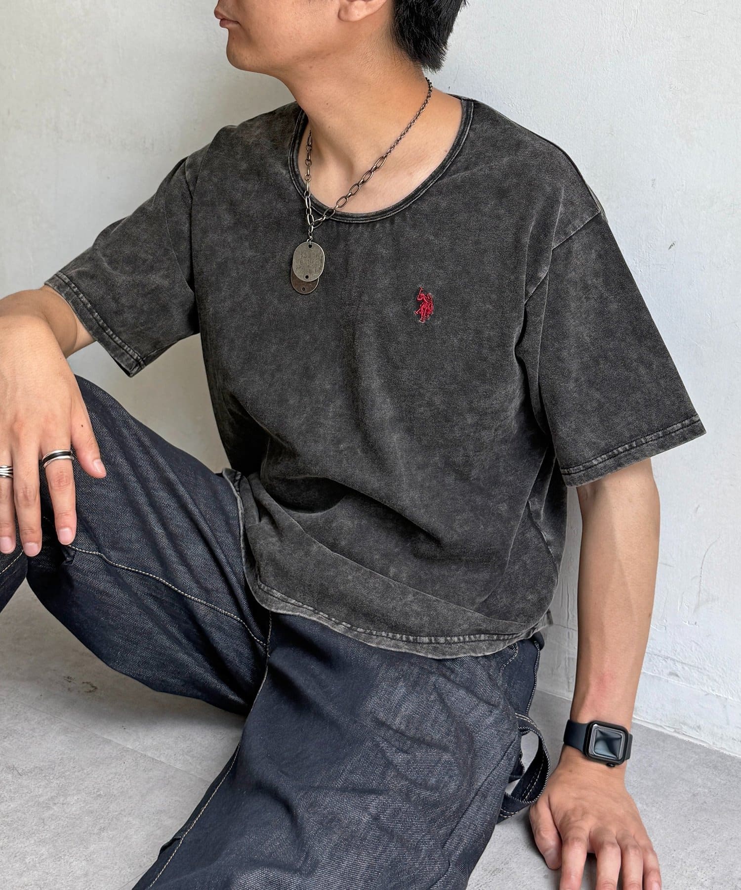 CPCM(シーピーシーエム) 【U.S. POLO ASSN.】UネックT