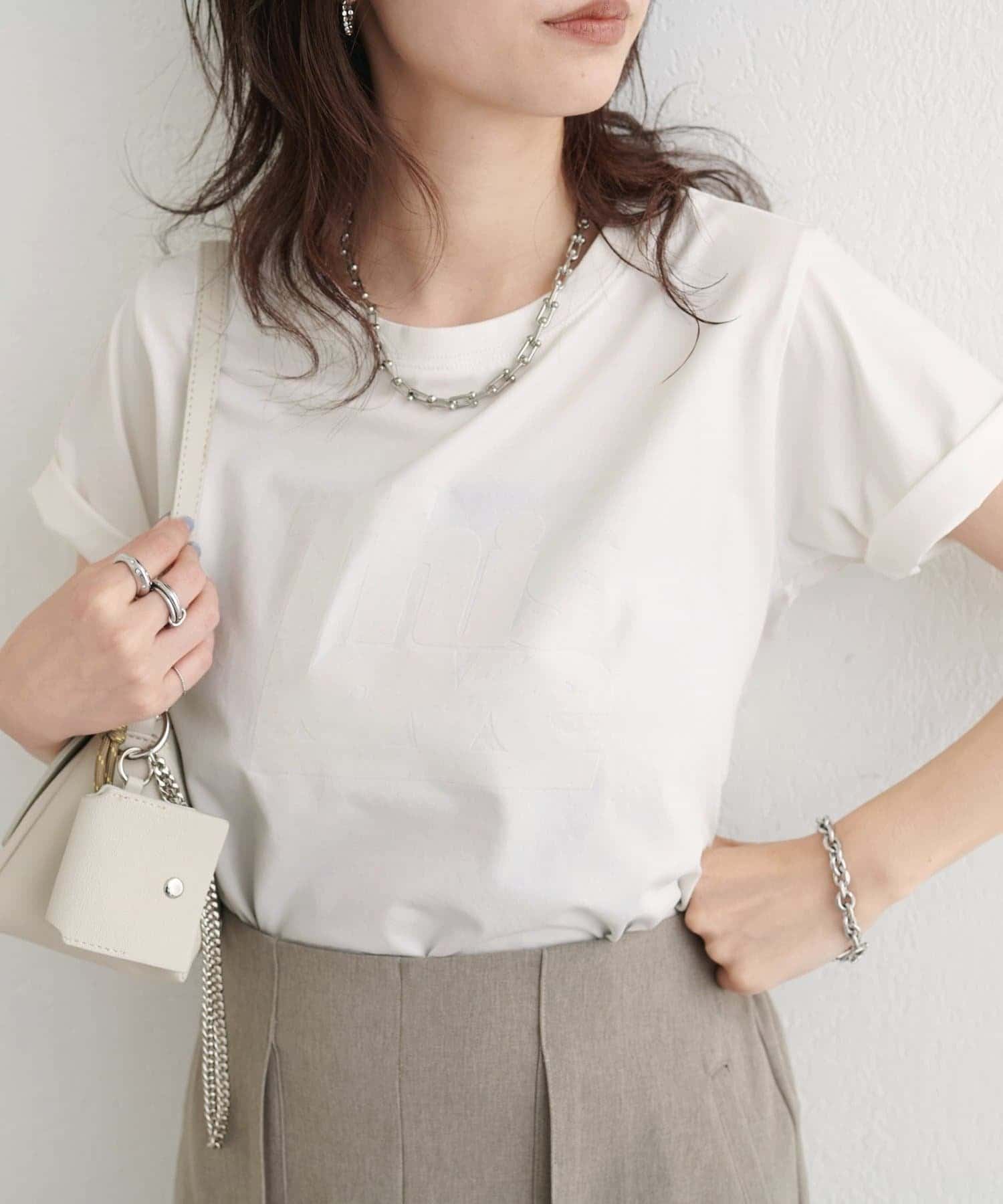 NICE CLAUP / OLIVE des OLIVE OUTLET(ナイスクラップ  / オリーブ デ オリーブ アウトレット) 【LARUTA】This Love ロゴTee