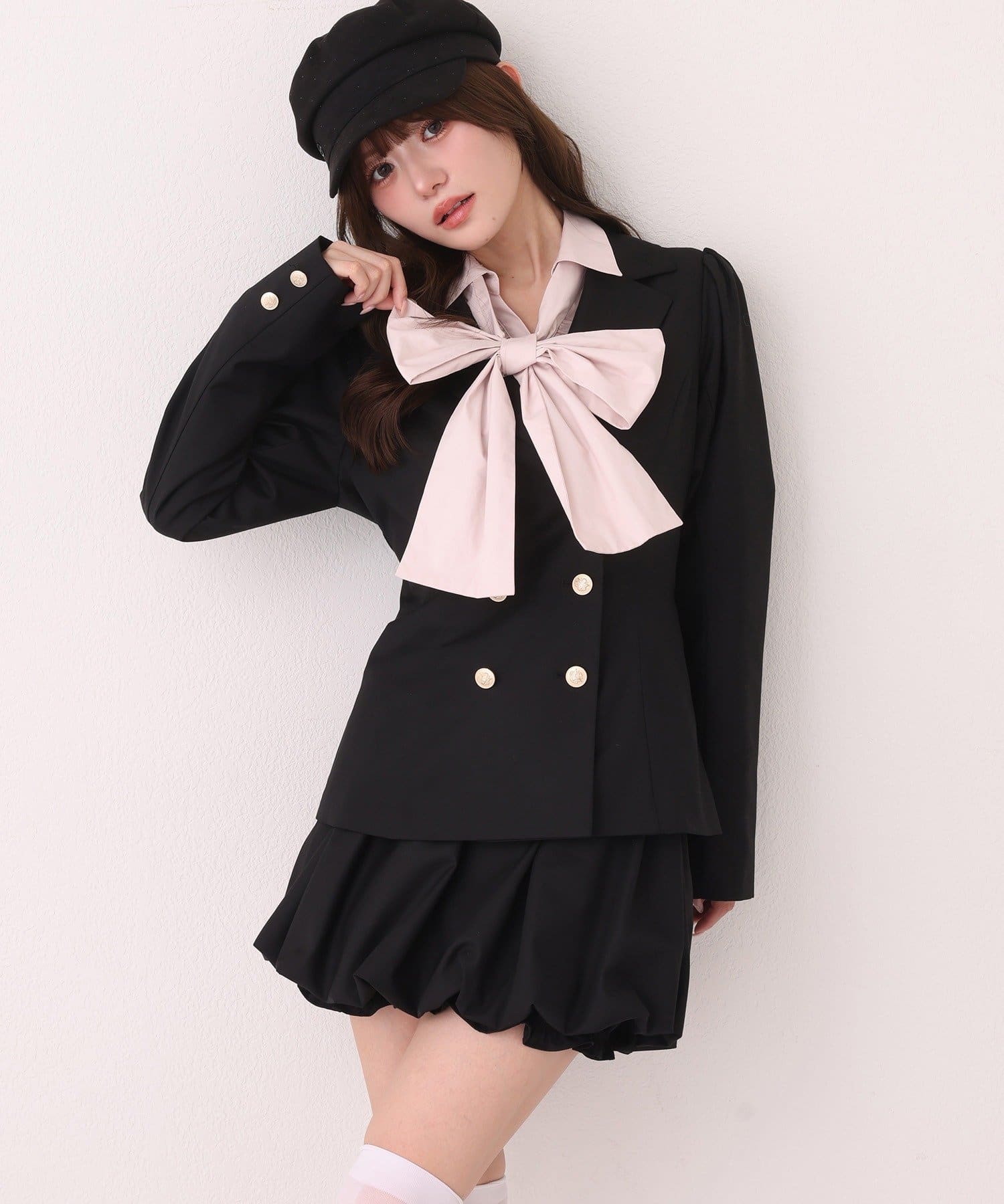 one after another NICE CLAUP(ワンアフターアナザー ナイスクラップ) 【リバイバル/SMサイズ展開あり】バルーンミニスカート