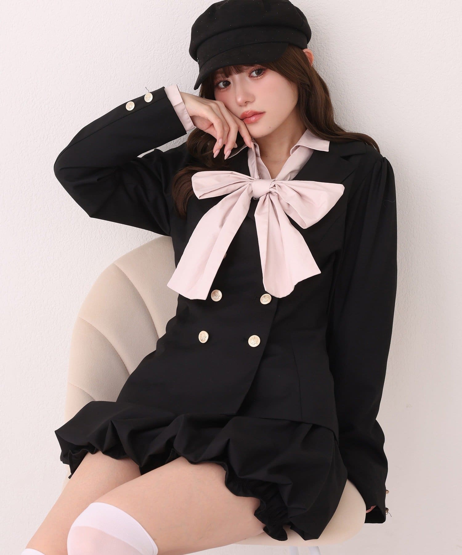 one after another NICE CLAUP(ワンアフターアナザー ナイスクラップ) 【リバイバル/SMサイズ展開あり】バルーンミニスカート