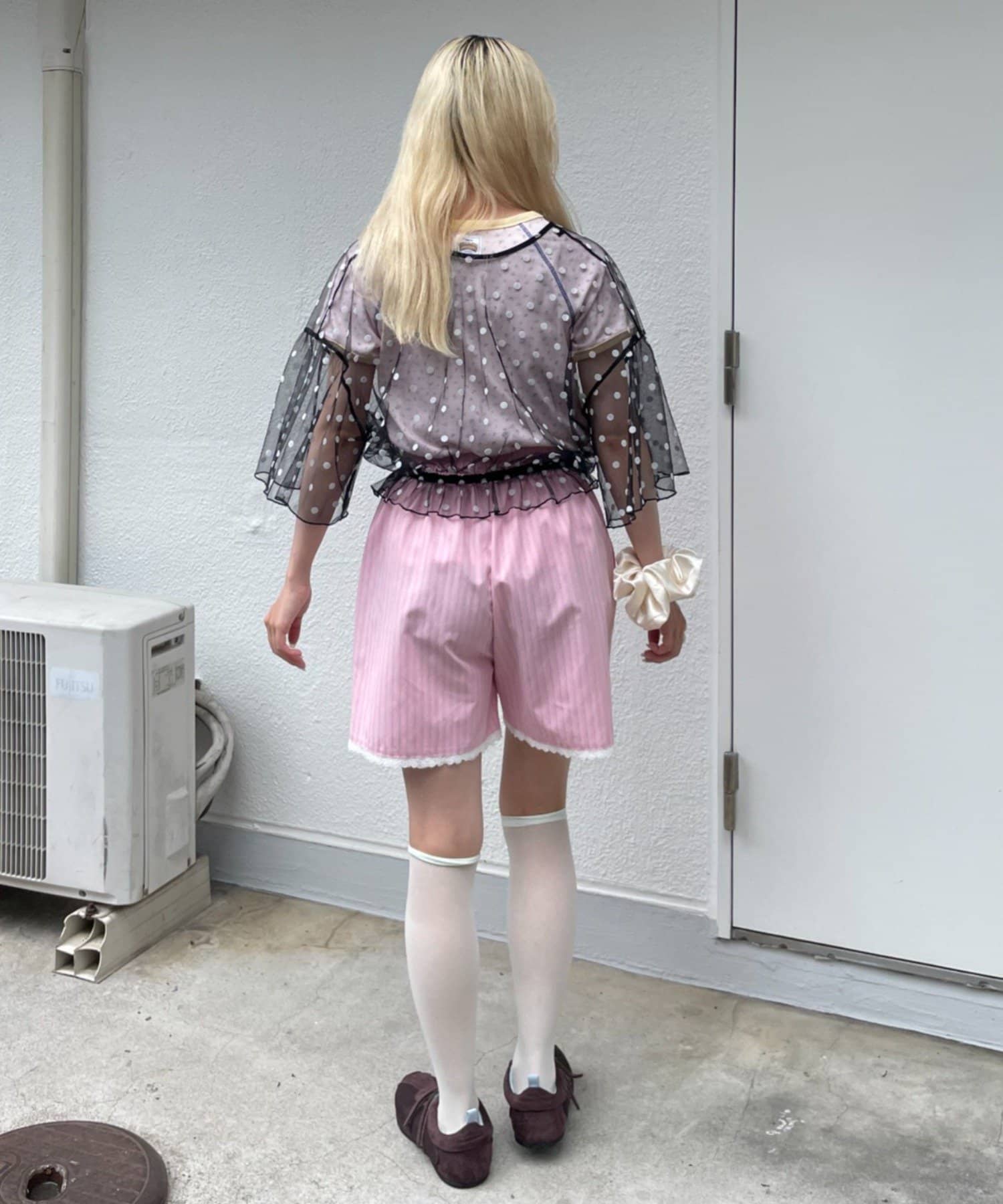 CIAOPANIC TYPY(チャオパニックティピー) 【HELLO.SANFRANCISCO】レース付ストライプショートパンツ