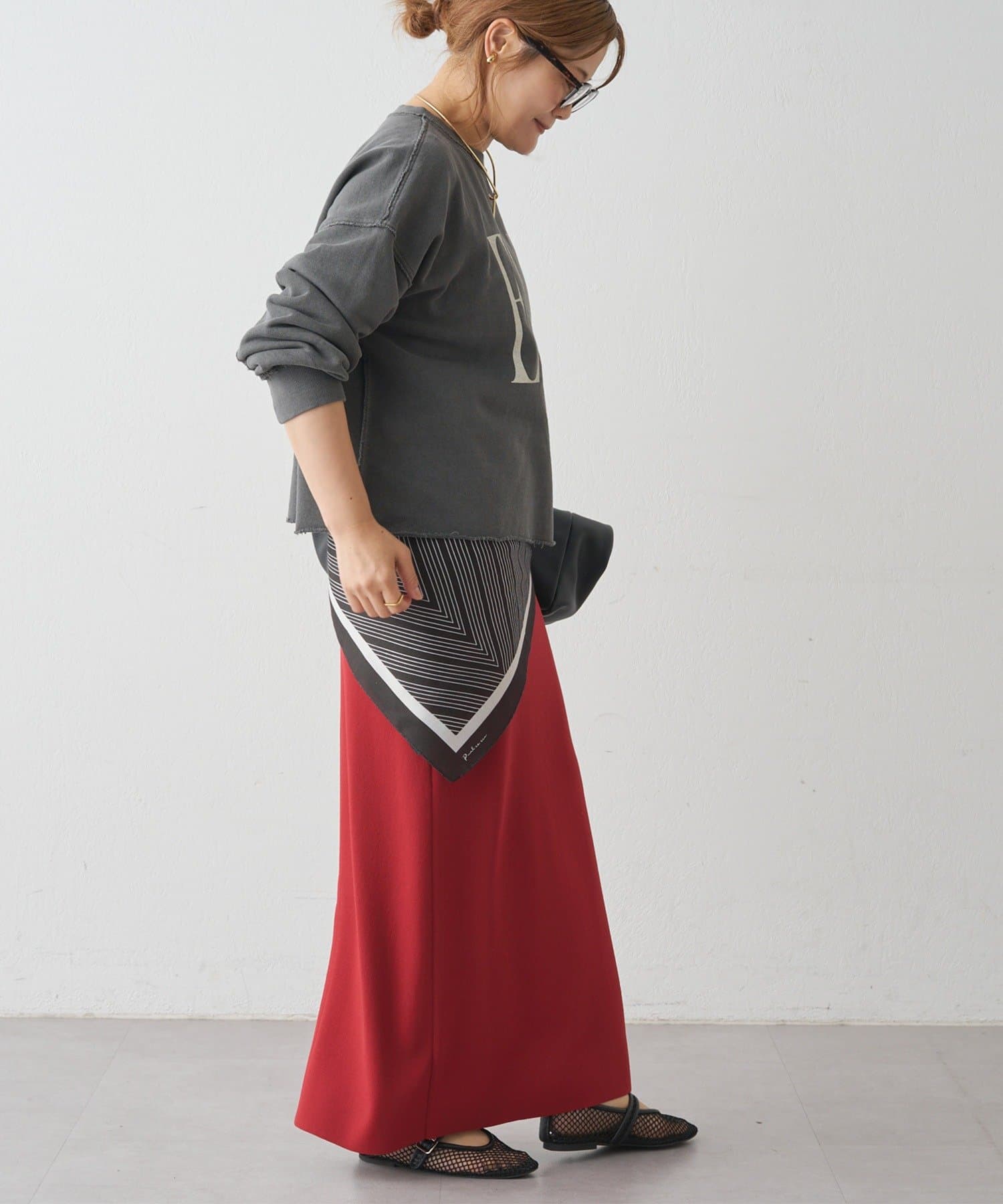 PUAL CE CIN(ピュアルセシン) プリントスカーフ