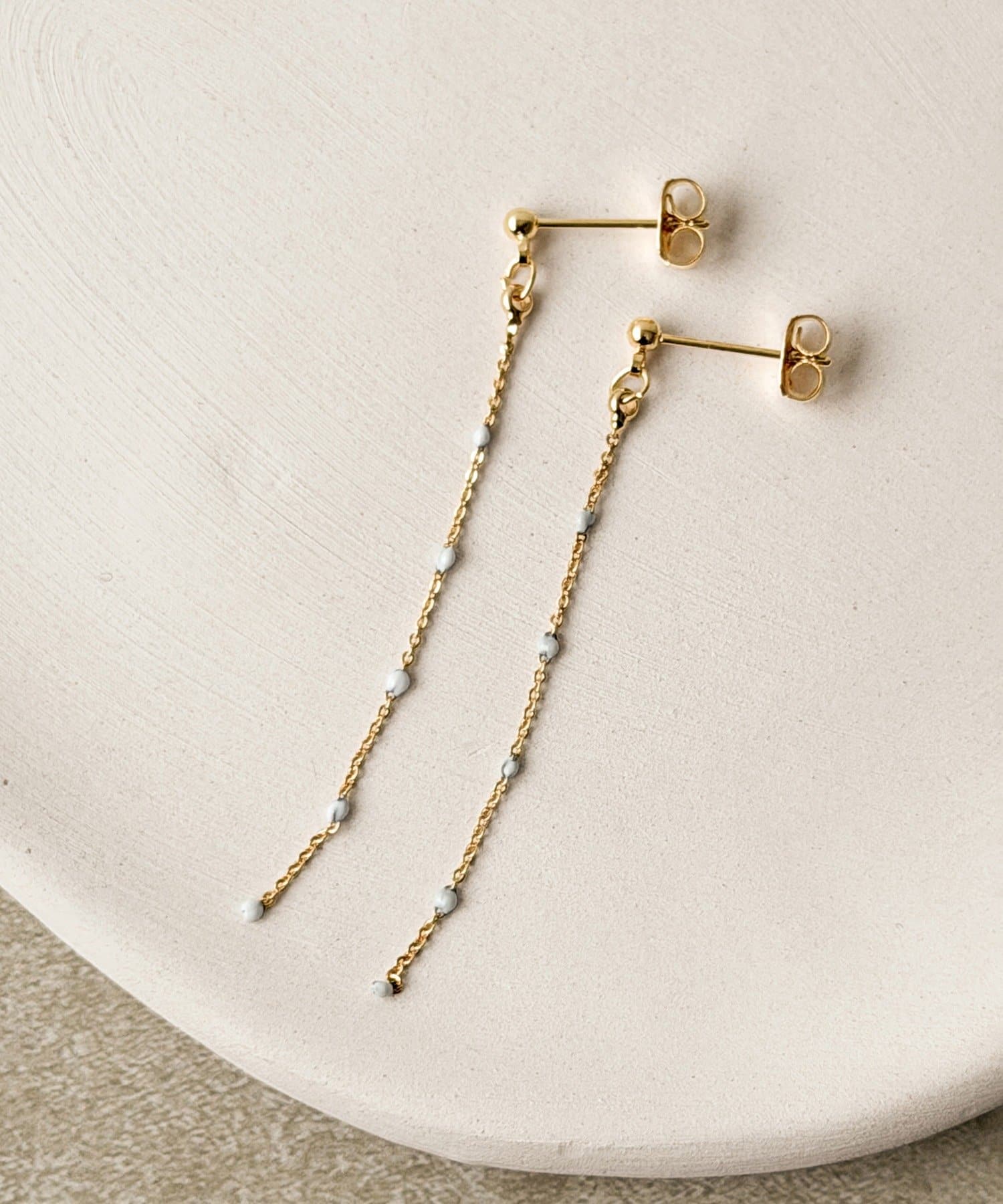 3COINS(スリーコインズ) ロングチェーンピアス