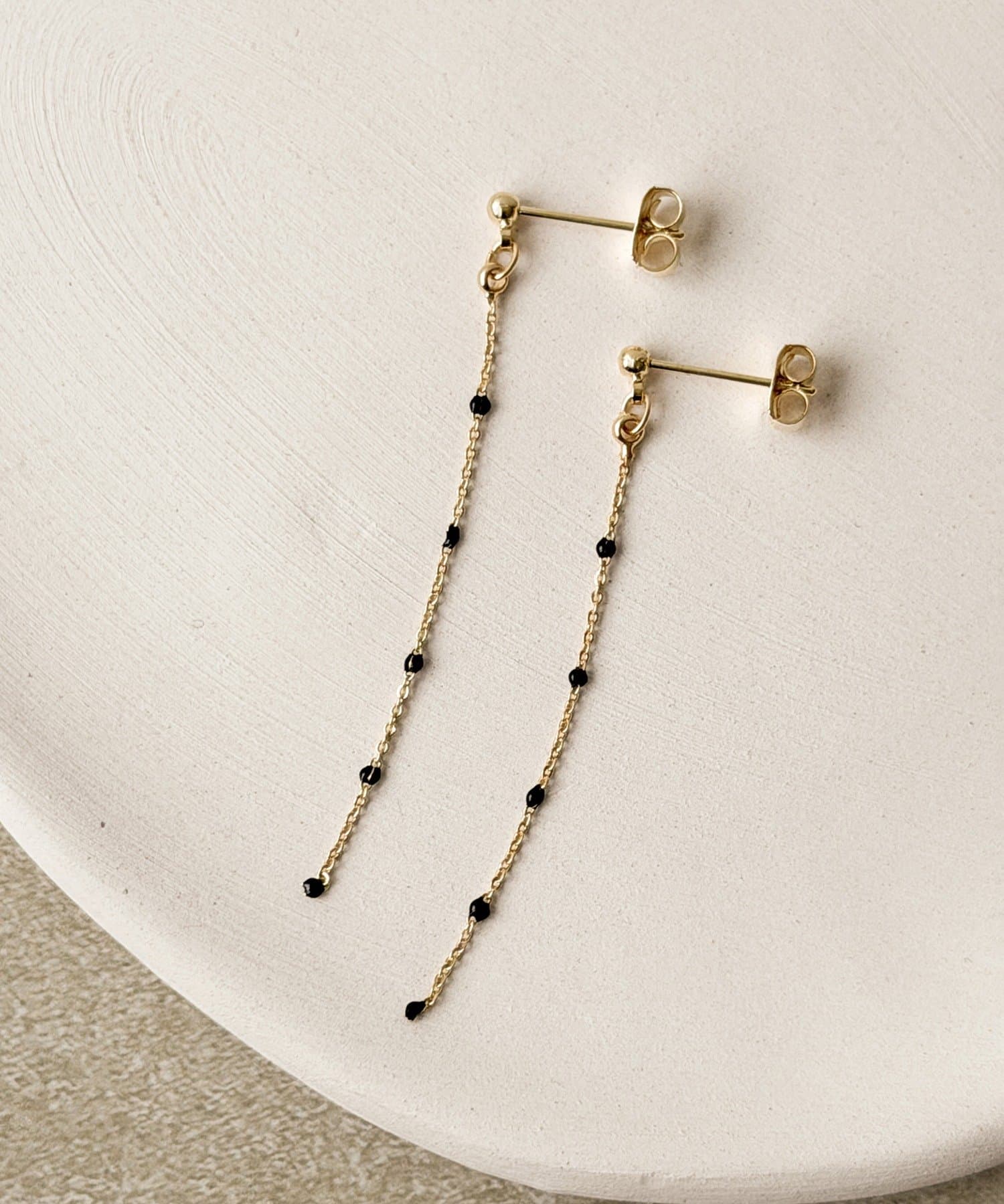 3COINS(スリーコインズ) ロングチェーンピアス