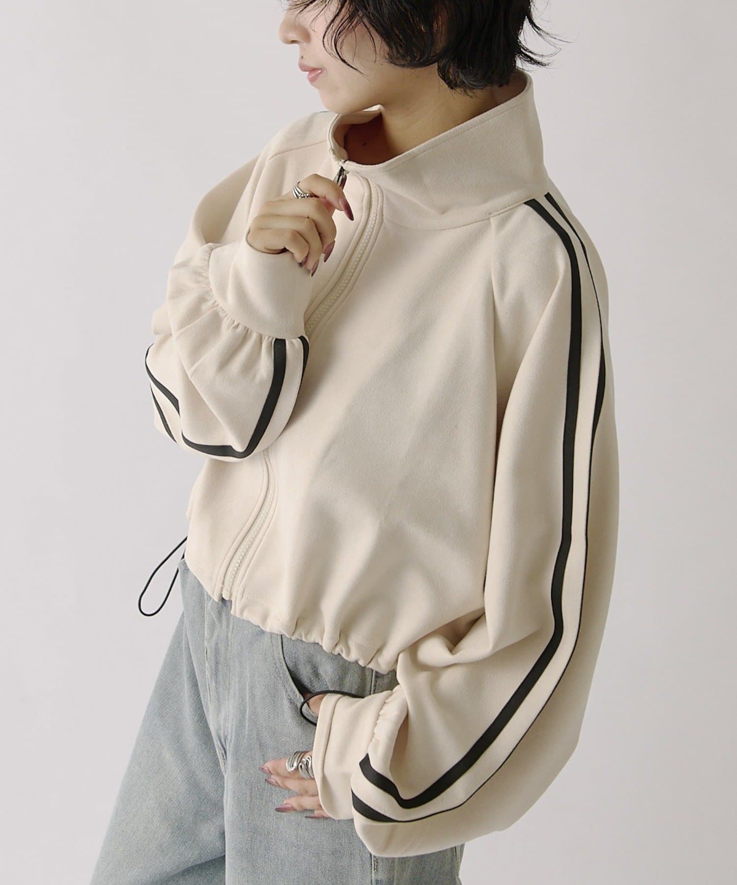 -goocy-(グーシー) フェイクスエードトラックジャケット