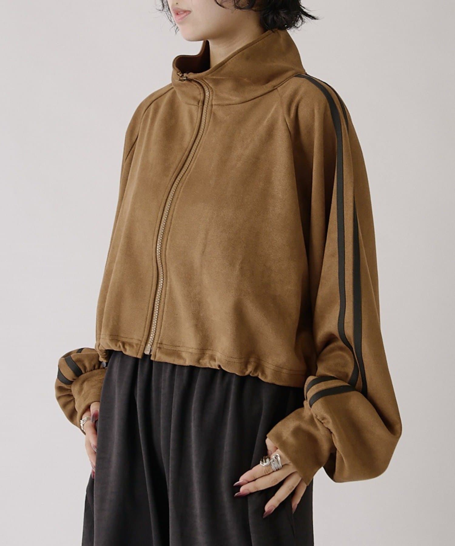 -goocy-(グーシー) フェイクスエードトラックジャケット