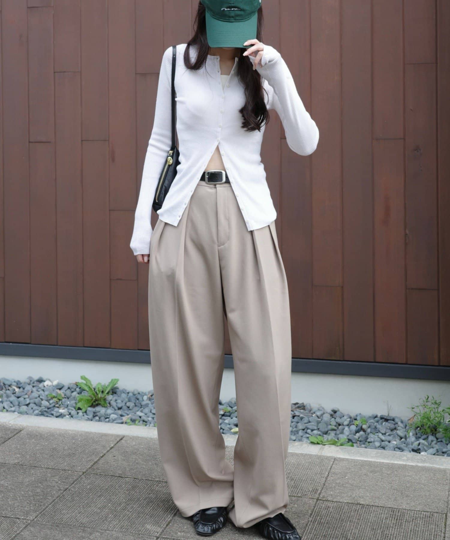 gemeil(ジェムイル) タックワイドパンツ(MA-002)