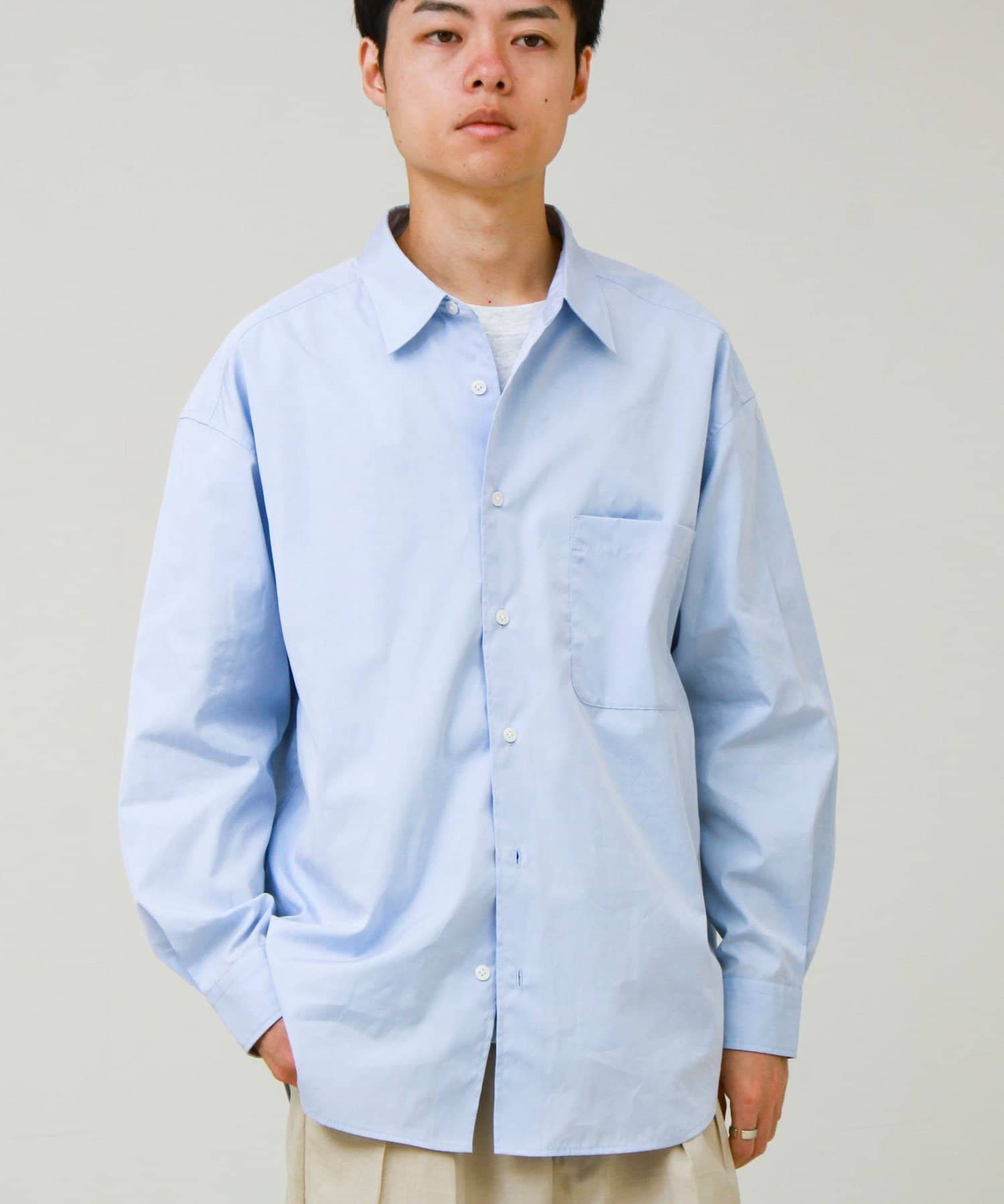 FREDY & GLOSTER(フレディ アンド グロスター) 【上品なツヤ感と極上の着心地】supima cotton ロングスリーブシャツ
