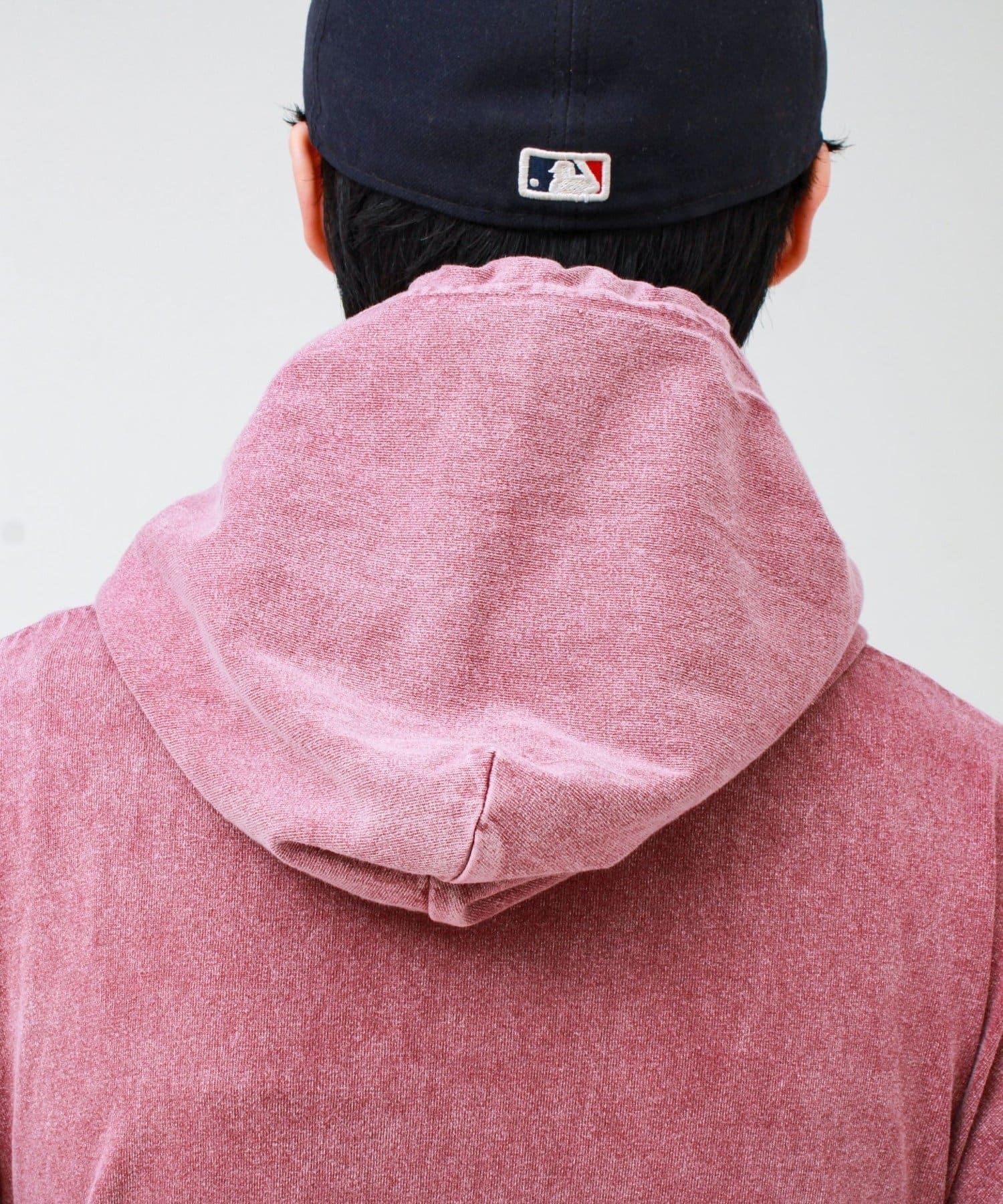 FREDY & GLOSTER(フレディ アンド グロスター) 【ロンT以上、パーカー未満】ケミカル加工 フードロンT