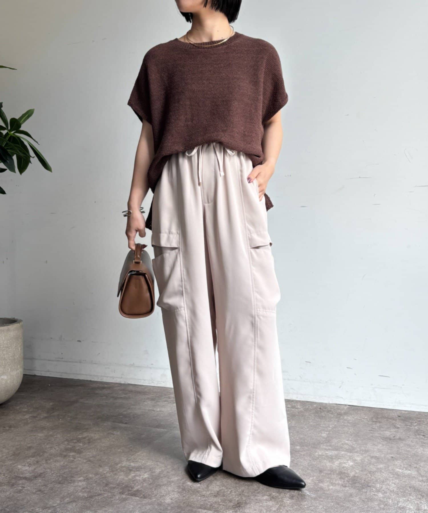 Jena　espace merveilleux(ジェナ　エスパスメルヴェイユ) フレンチメッシュニット
