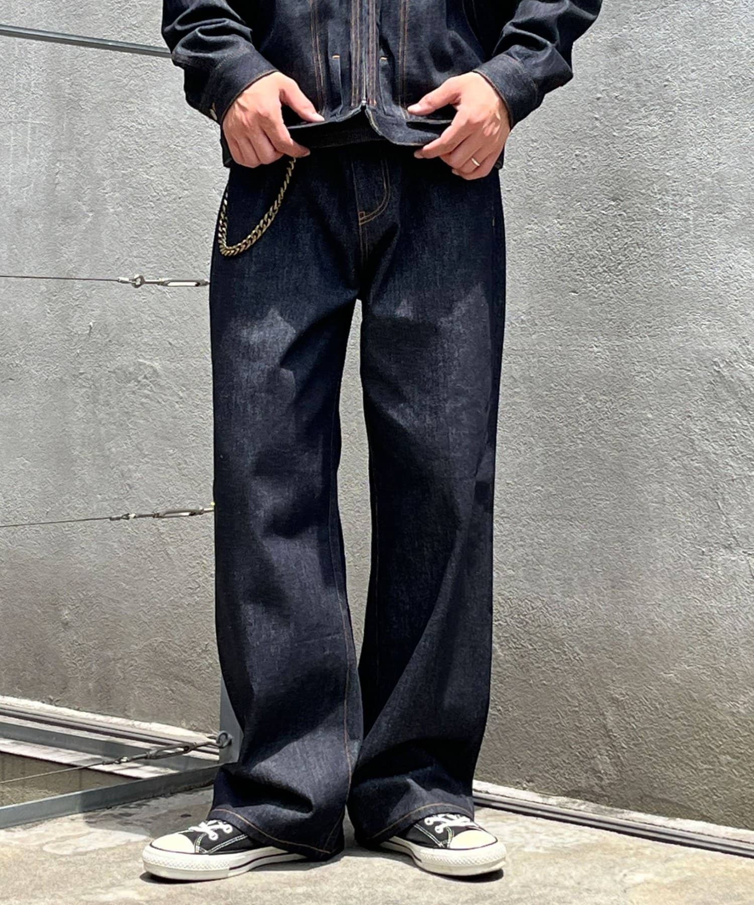 CIAOPANIC(チャオパニック) 【cian denim/シアンデニム】ルーズストレートデニム
