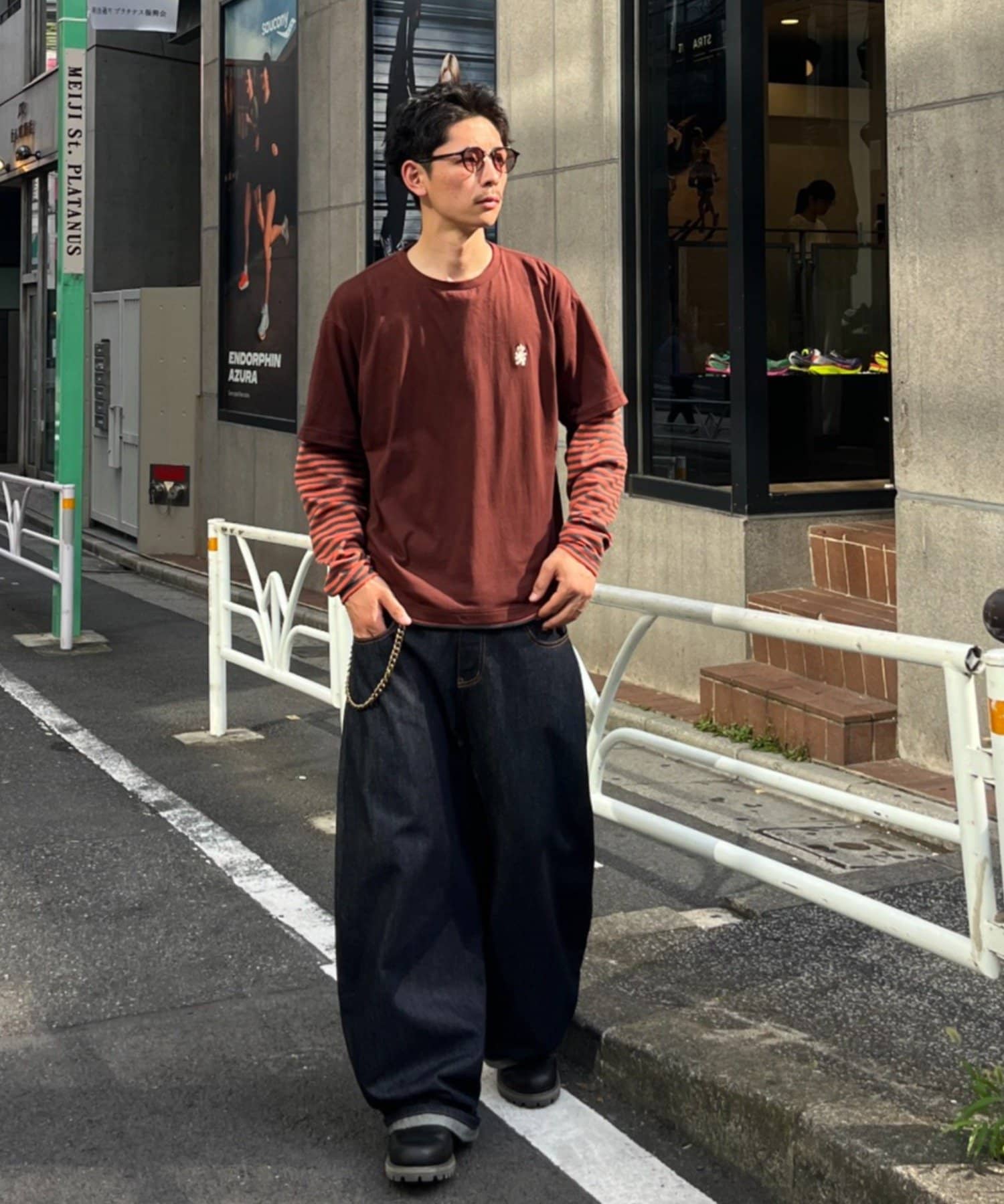 CIAOPANIC(チャオパニック) ボーダーレイヤードロンTEE