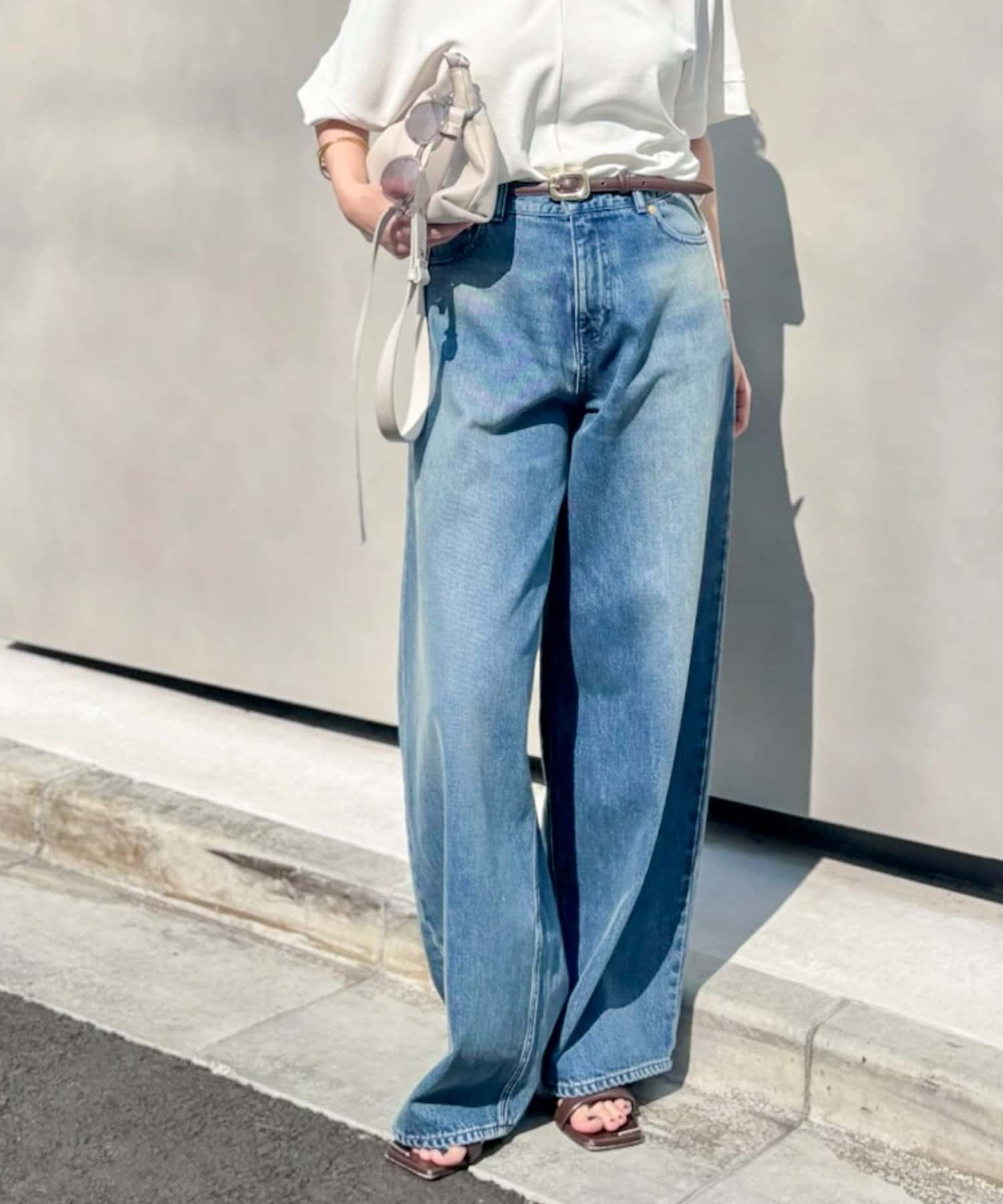 NOLLEY'S(ノーリーズ) 《4サイズ展開》【RM denim】ルーズワイドデニム