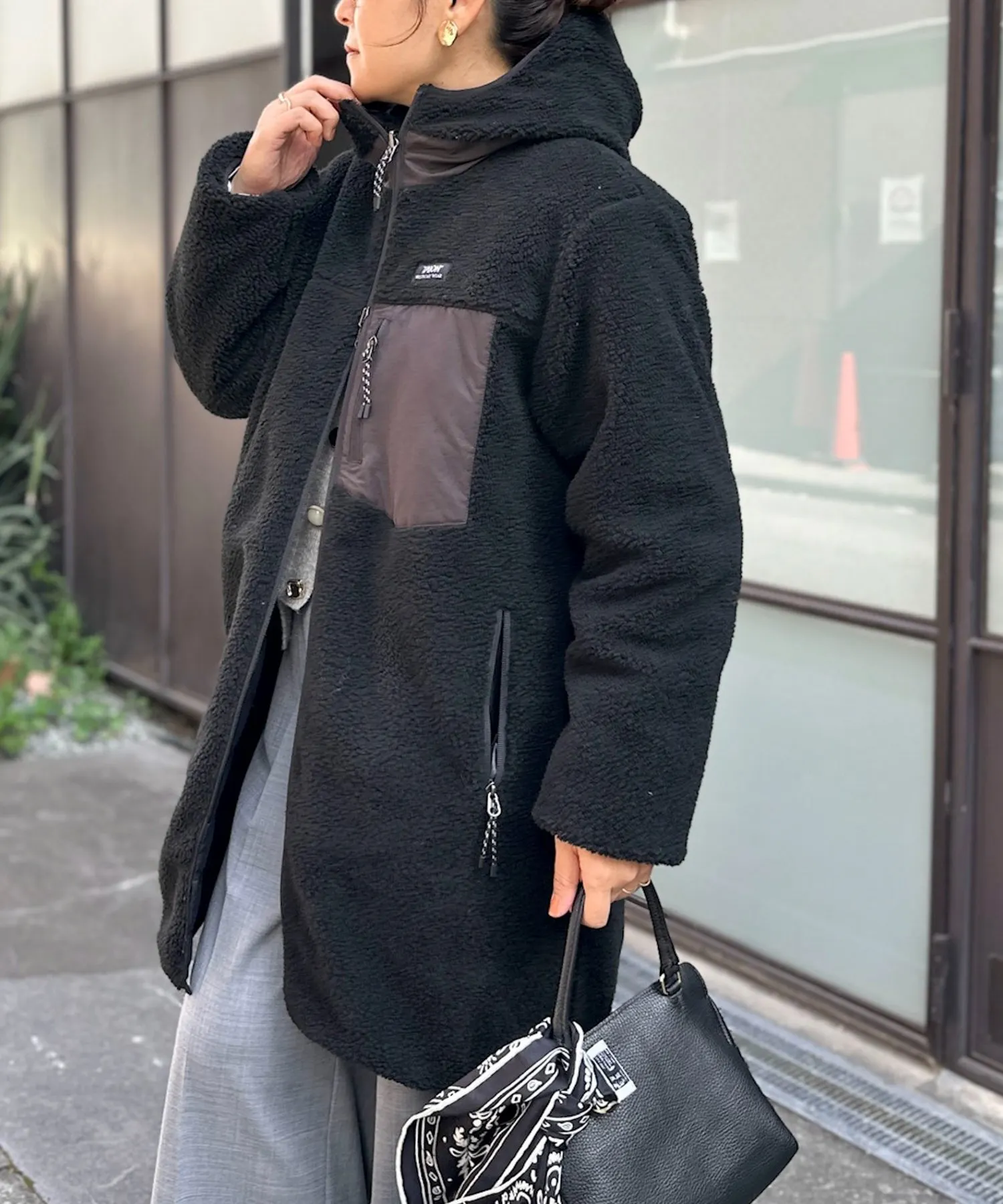 NOLLEY'S(ノーリーズ) 【WEB＆一部店舗限定色】【TAION】ボア×ダウンフードロング(リバーシブル)