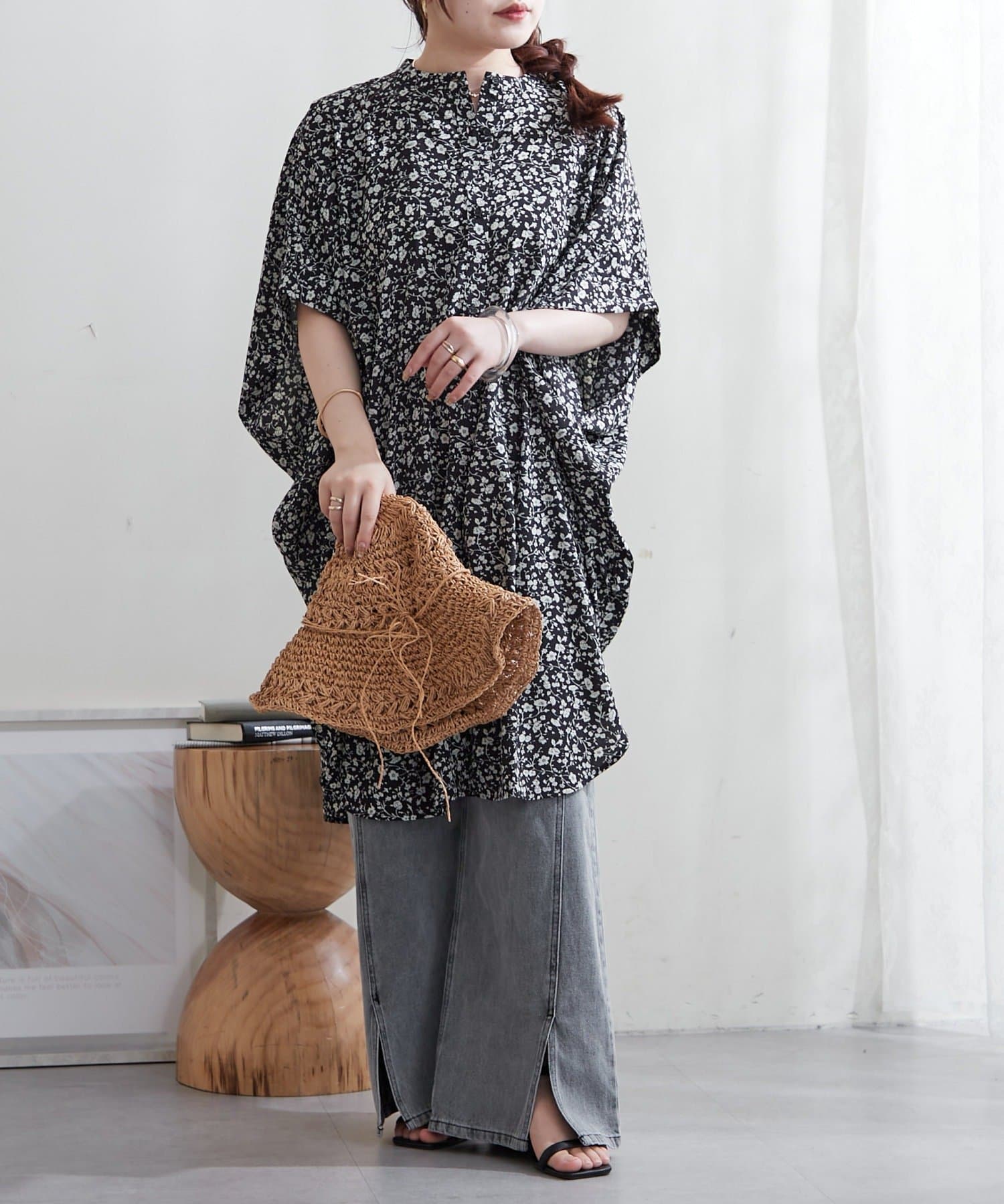 NICE CLAUP / OLIVE des OLIVE OUTLET(ナイスクラップ  / オリーブ デ オリーブ アウトレット) 【RMAF】大人ブラウス